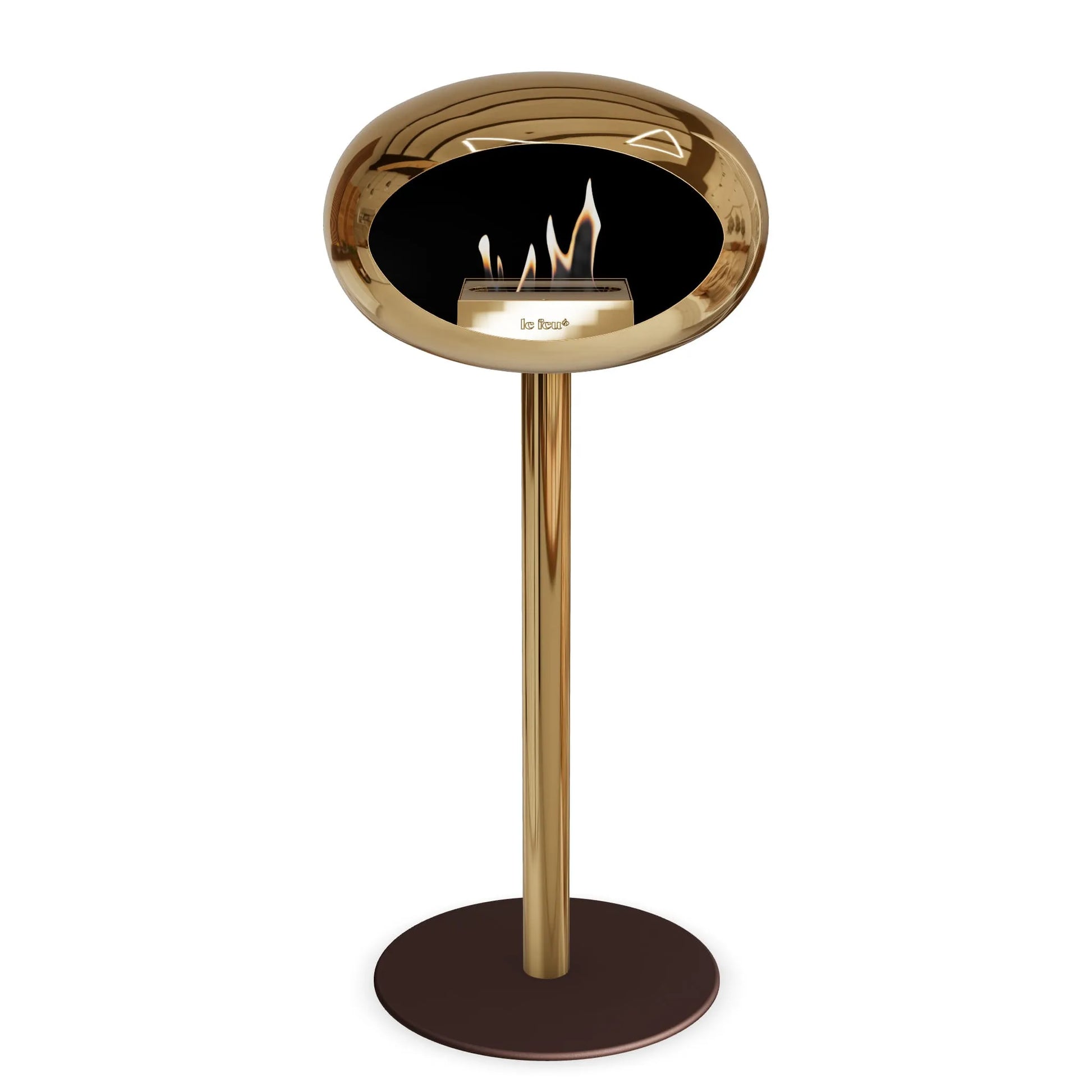  Le Feu Steel High Dome <br>Chromed Rose Gold Nüline Distribution Fireplaces art-noise.myshopify.com le-feu-steel-high-dome-br-chromed-rose-gold