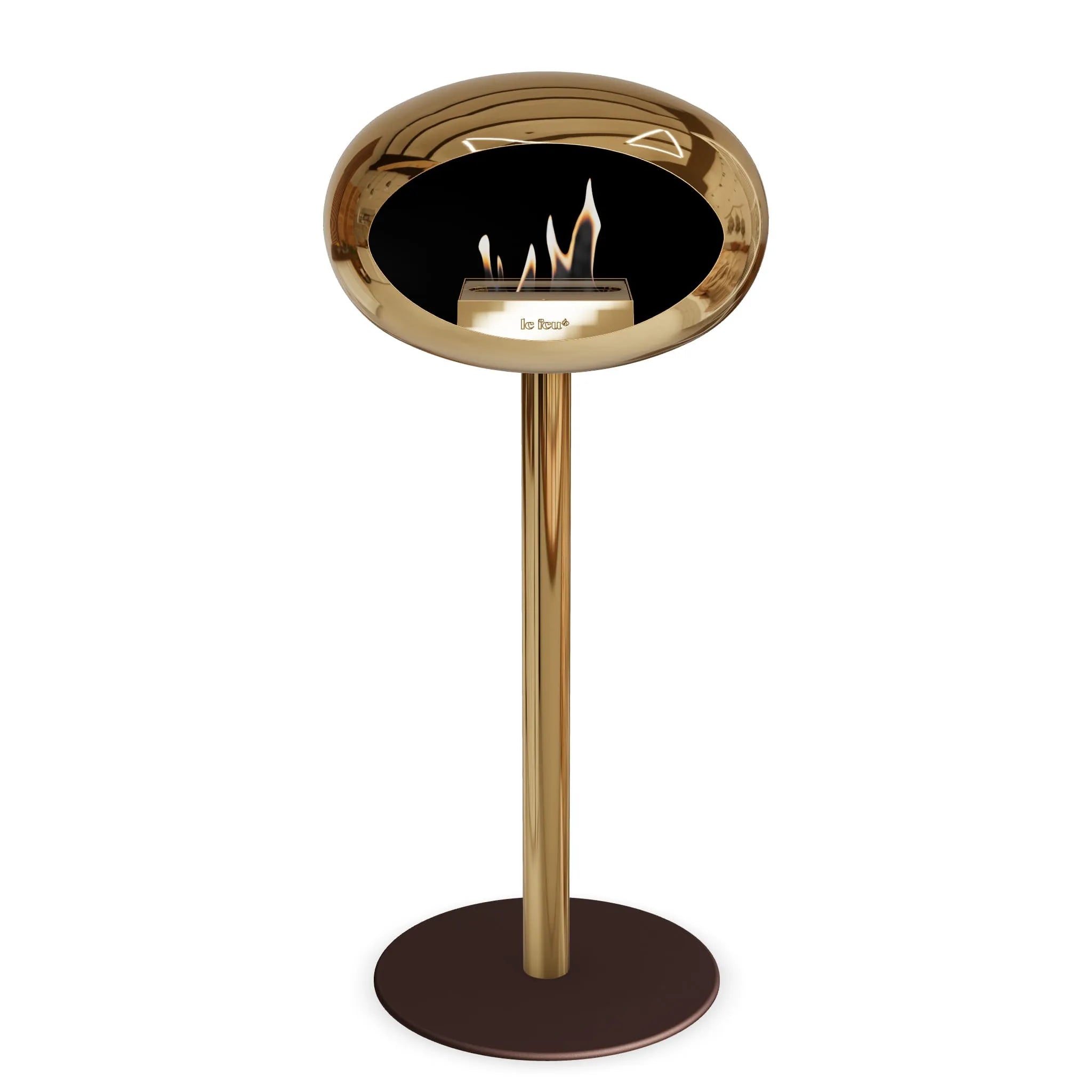  Le Feu Steel High Dome <br>Chromed Rose Gold Nüline Distribution Fireplaces art-noise.myshopify.com le-feu-steel-high-dome-br-chromed-rose-gold