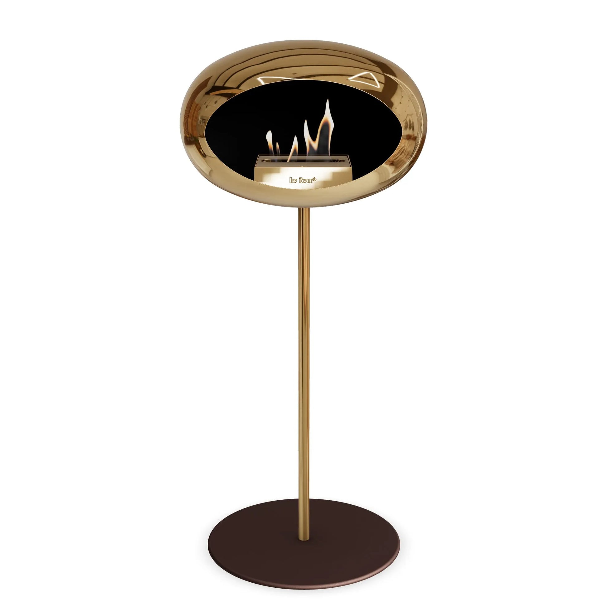  Le Feu Steel High Dome <br>Chromed Rose Gold Nüline Distribution Fireplaces art-noise.myshopify.com le-feu-steel-high-dome-br-chromed-rose-gold