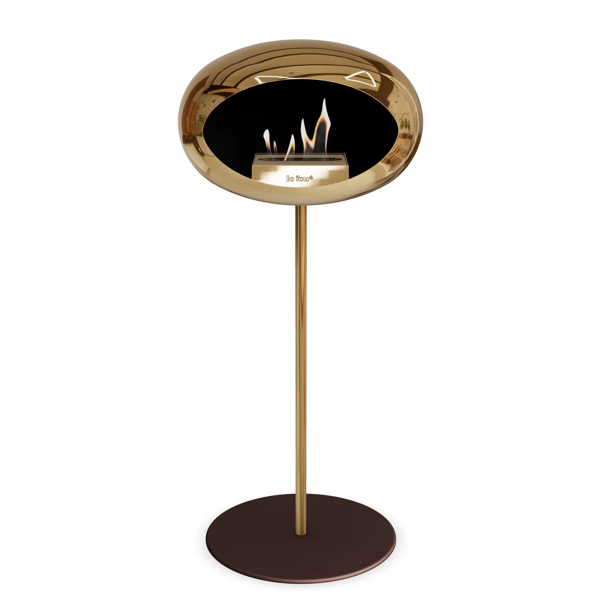  Le Feu Steel High Dome <br>Chromed Rose Gold Nüline Distribution Fireplaces art-noise.myshopify.com le-feu-steel-high-dome-br-chromed-rose-gold