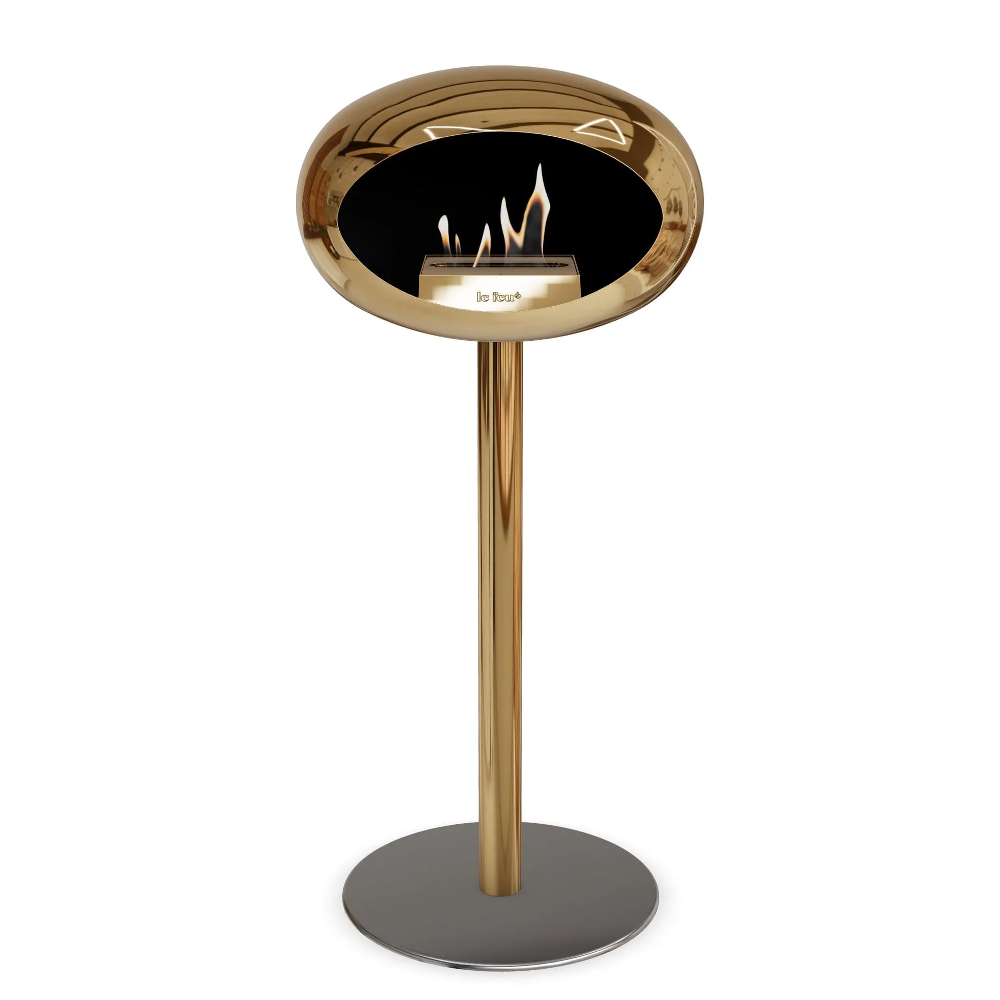  Le Feu Steel High Dome <br>Chromed Rose Gold Nüline Distribution Fireplaces art-noise.myshopify.com le-feu-steel-high-dome-br-chromed-rose-gold