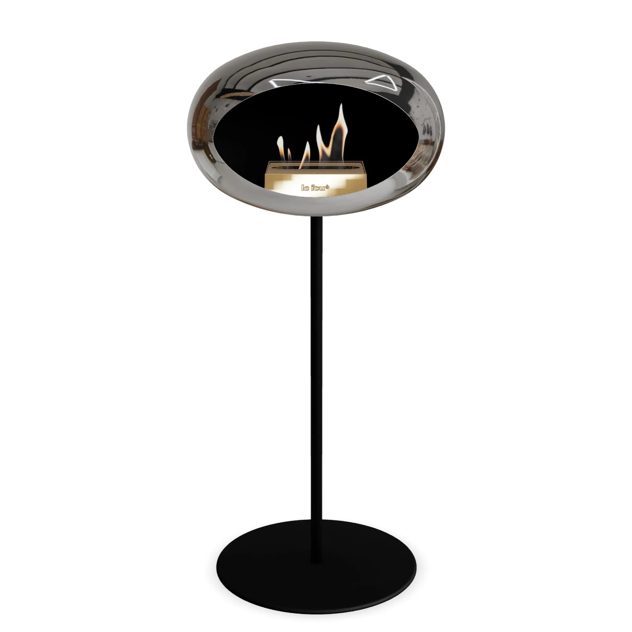  Le Feu Steel High Dome <br>Chromed Silver Nüline Distribution Fireplaces art-noise.myshopify.com le-feu-steel-high-dome-br-chromed-silver