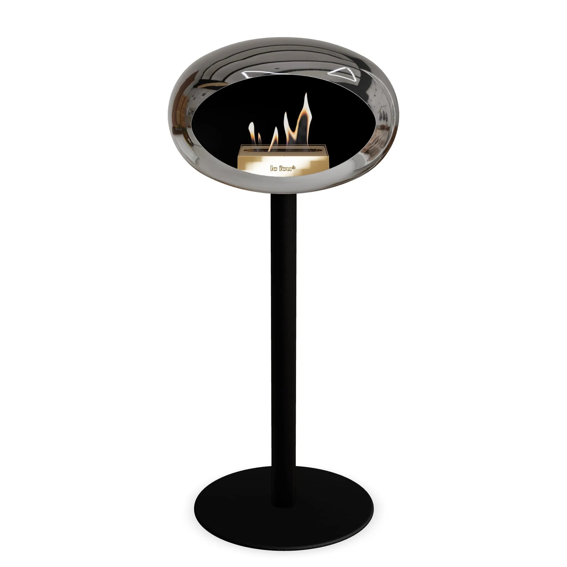  Le Feu Steel High Dome <br>Chromed Silver Nüline Distribution Fireplaces art-noise.myshopify.com le-feu-steel-high-dome-br-chromed-silver