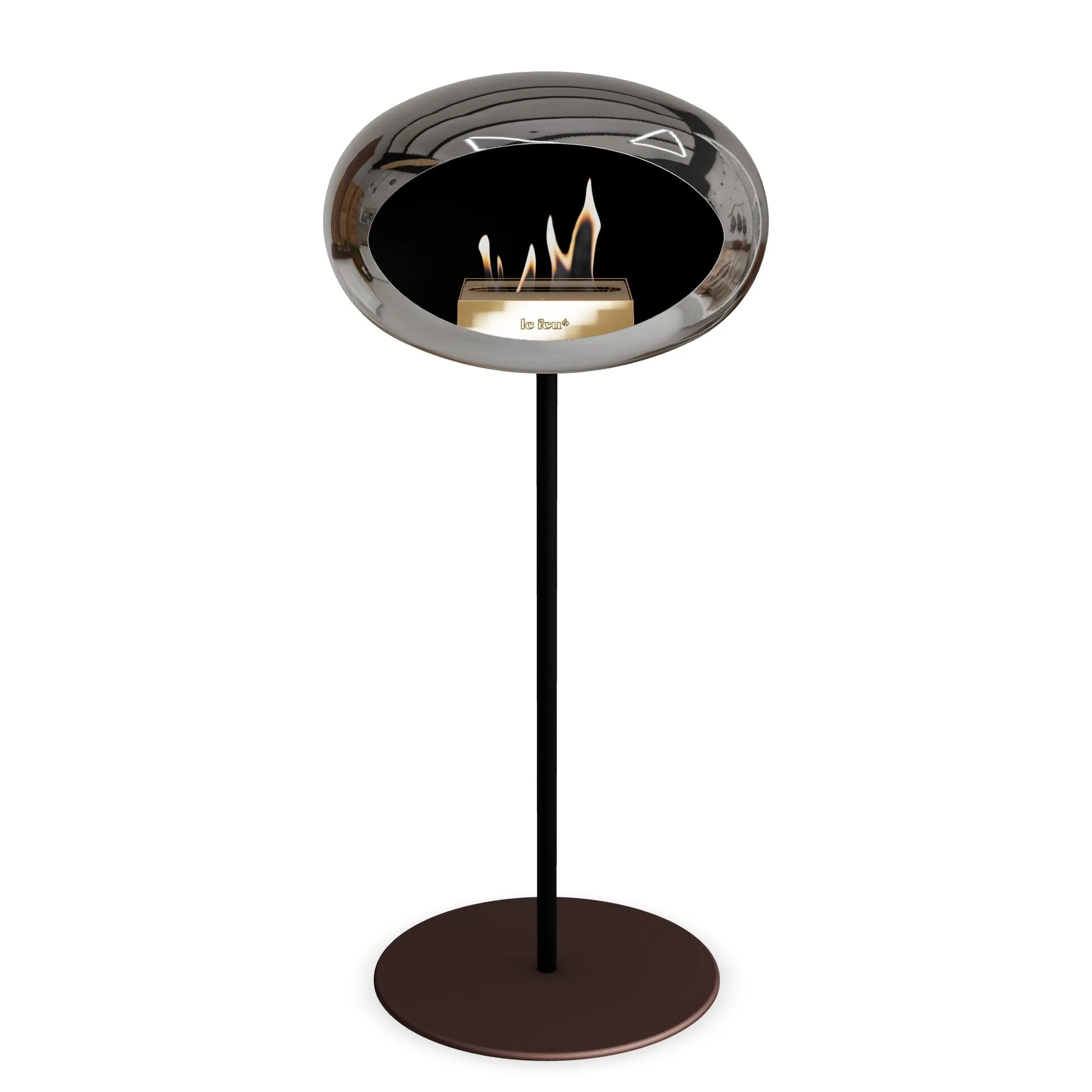  Le Feu Steel High Dome <br>Chromed Silver Nüline Distribution Fireplaces art-noise.myshopify.com le-feu-steel-high-dome-br-chromed-silver
