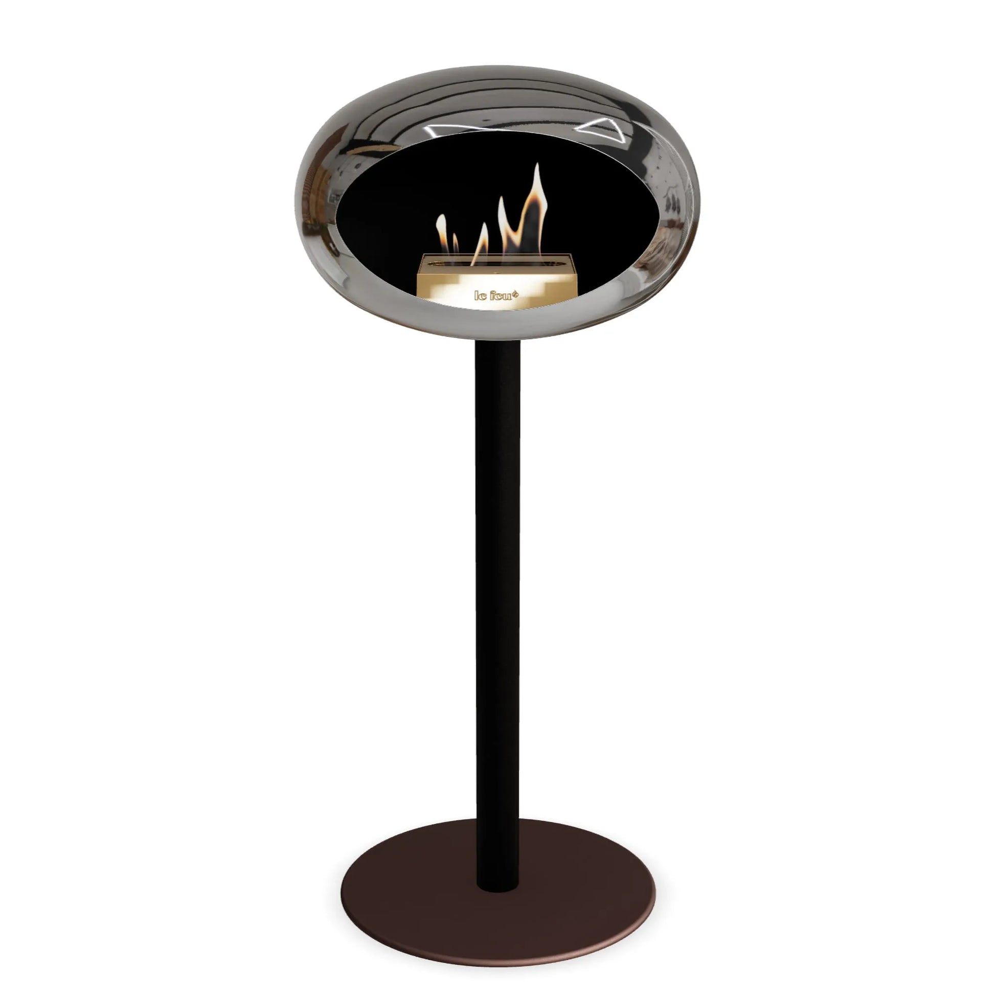  Le Feu Steel High Dome <br>Chromed Silver Nüline Distribution Fireplaces art-noise.myshopify.com le-feu-steel-high-dome-br-chromed-silver