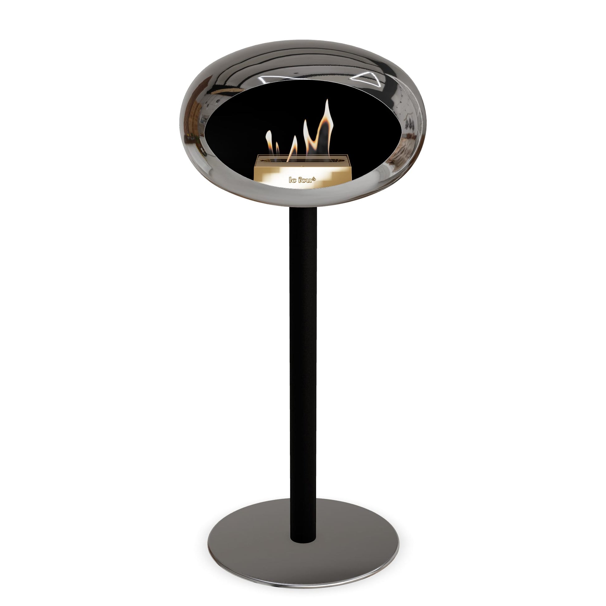 Le Feu Steel High Dome <br>Chromed Silver Nüline Distribution Fireplaces art-noise.myshopify.com le-feu-steel-high-dome-br-chromed-silver
