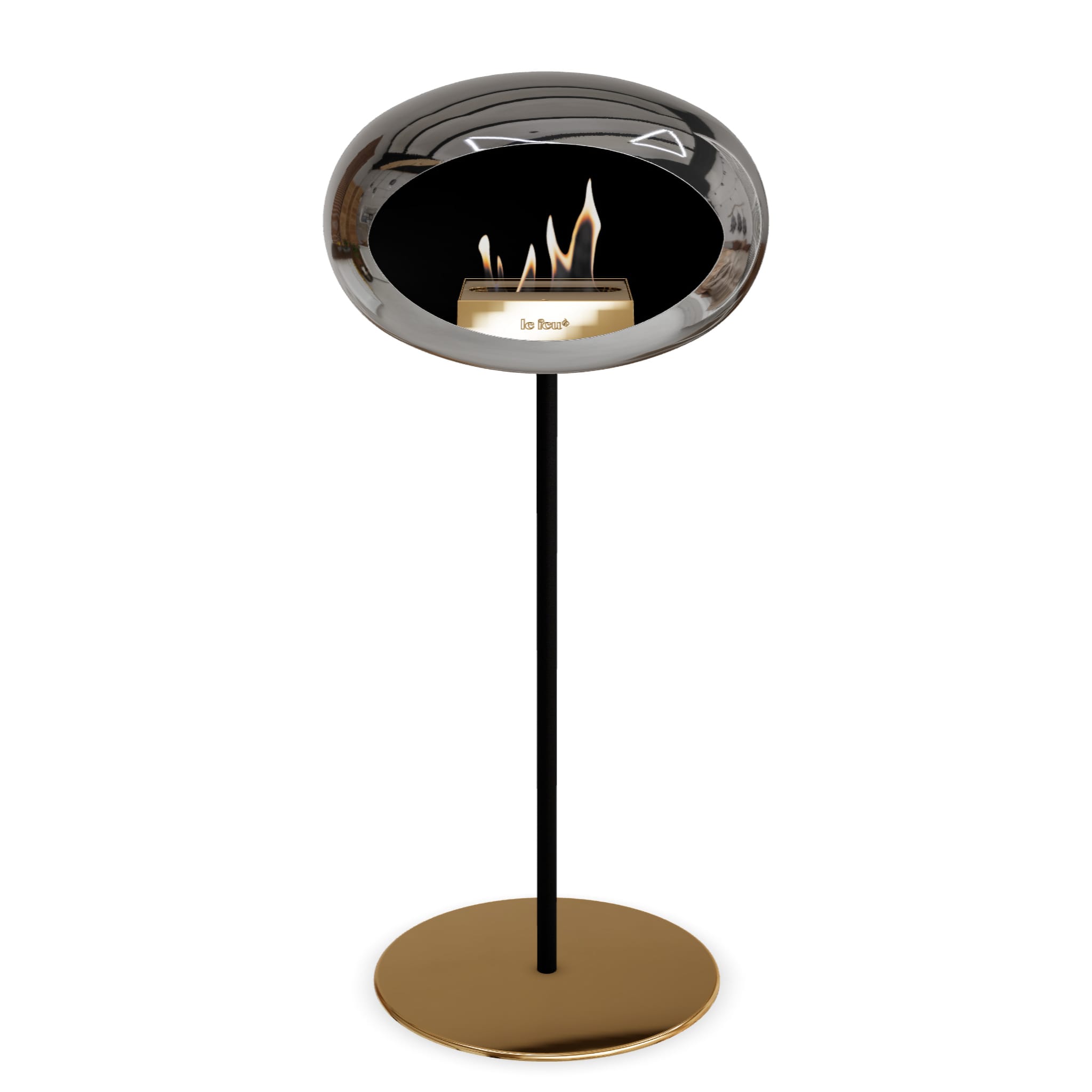 Le Feu Steel High Dome <br>Chromed Silver