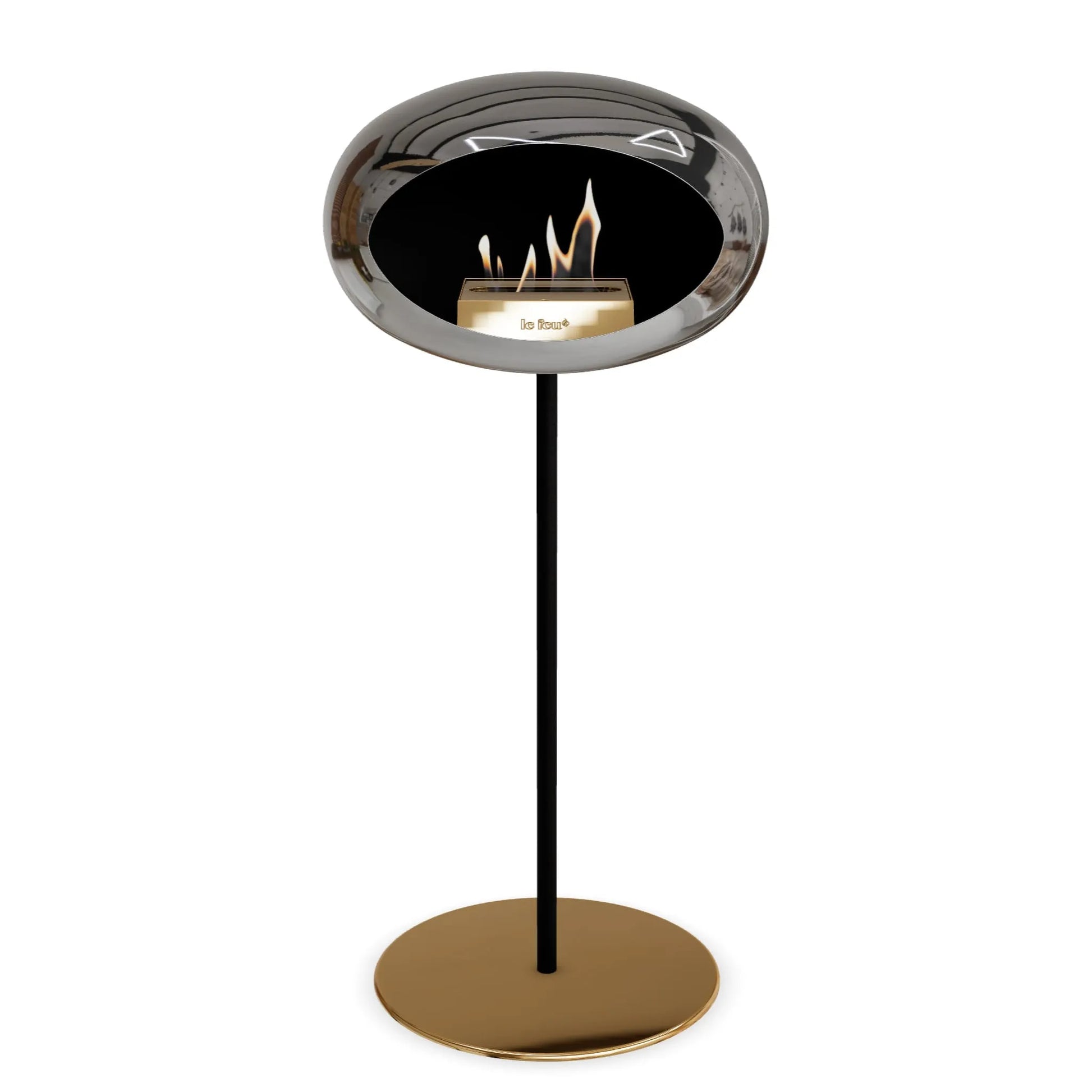  Le Feu Steel High Dome <br>Chromed Silver Nüline Distribution Fireplaces art-noise.myshopify.com le-feu-steel-high-dome-br-chromed-silver