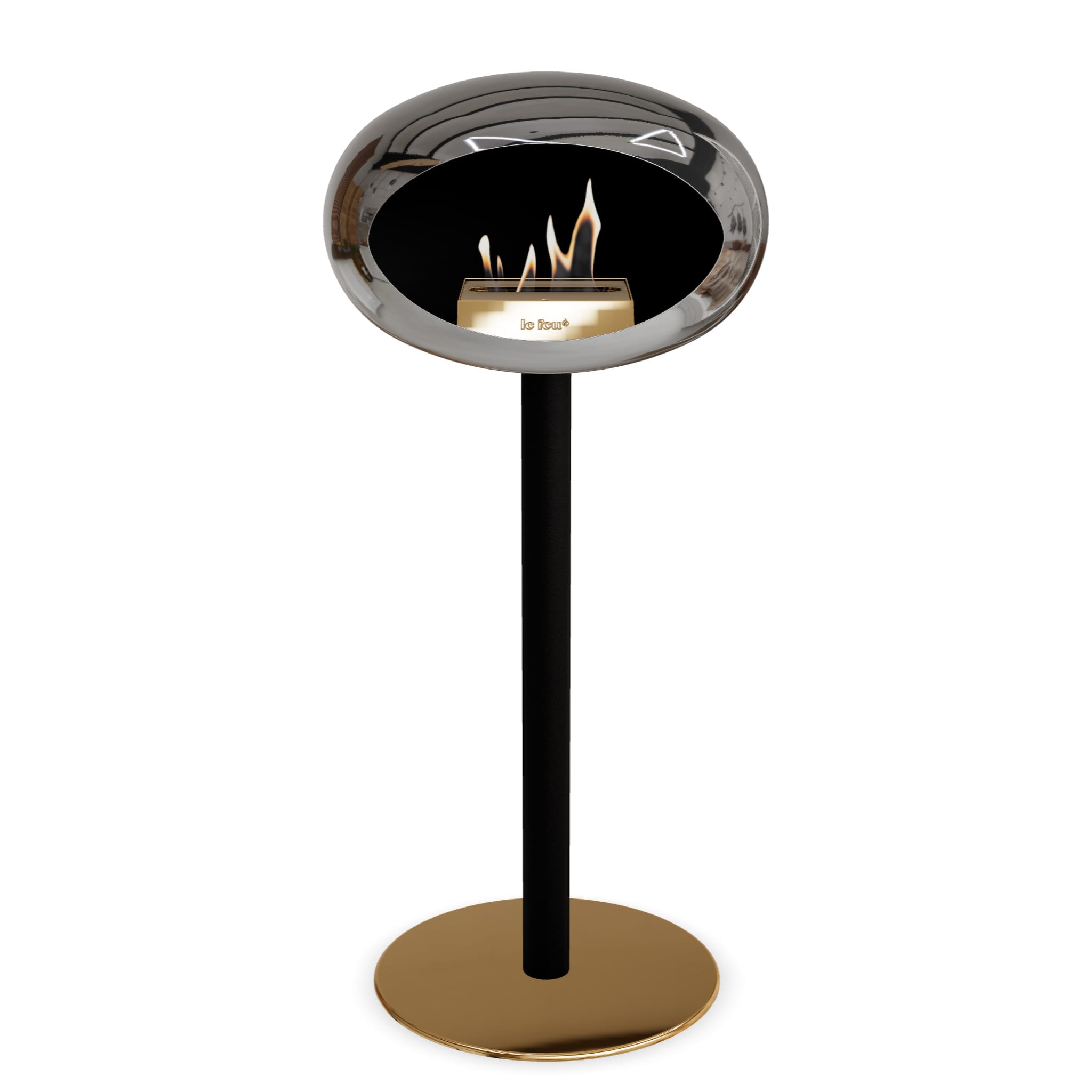 Le Feu Steel High Dome <br>Chromed Silver