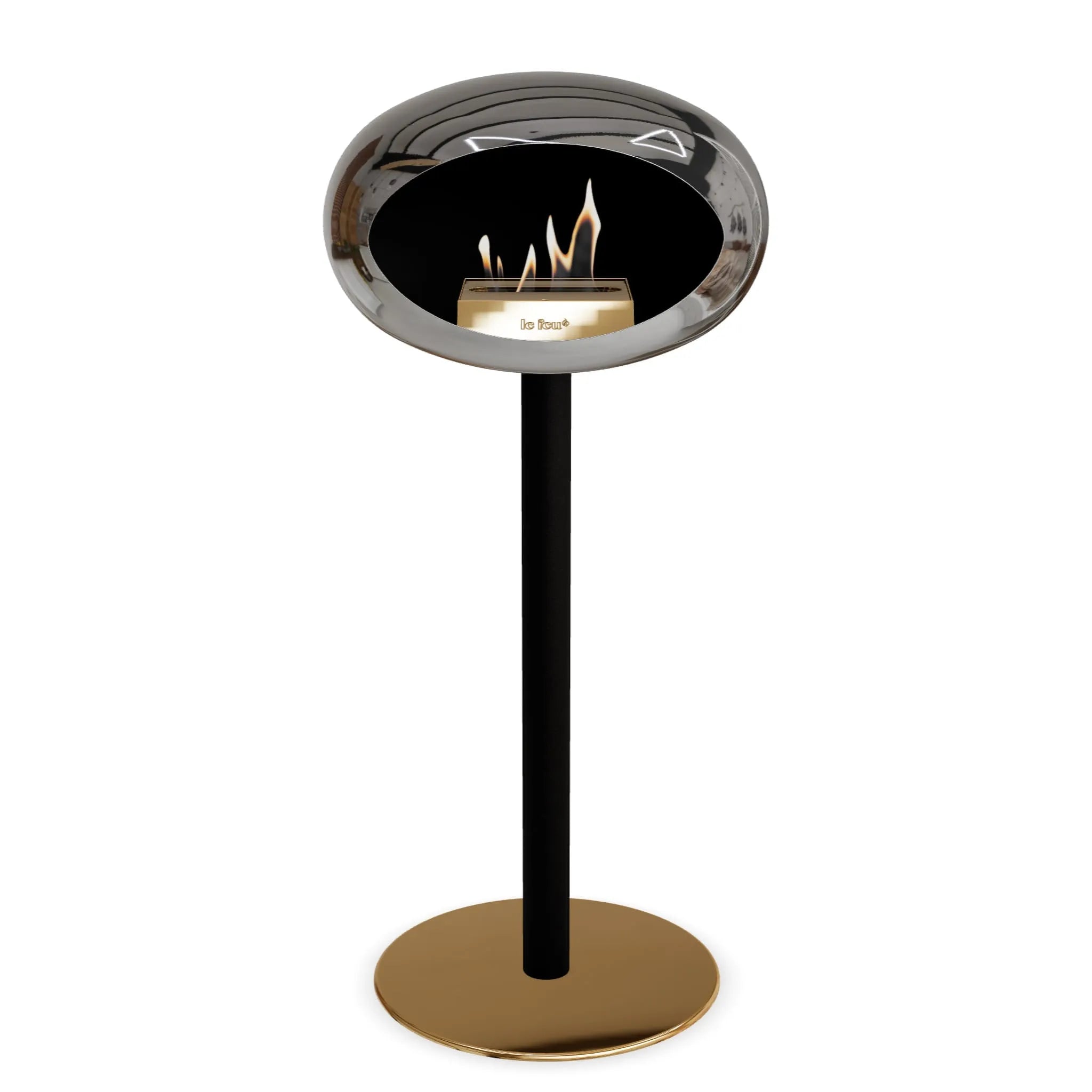  Le Feu Steel High Dome <br>Chromed Silver Nüline Distribution Fireplaces art-noise.myshopify.com le-feu-steel-high-dome-br-chromed-silver