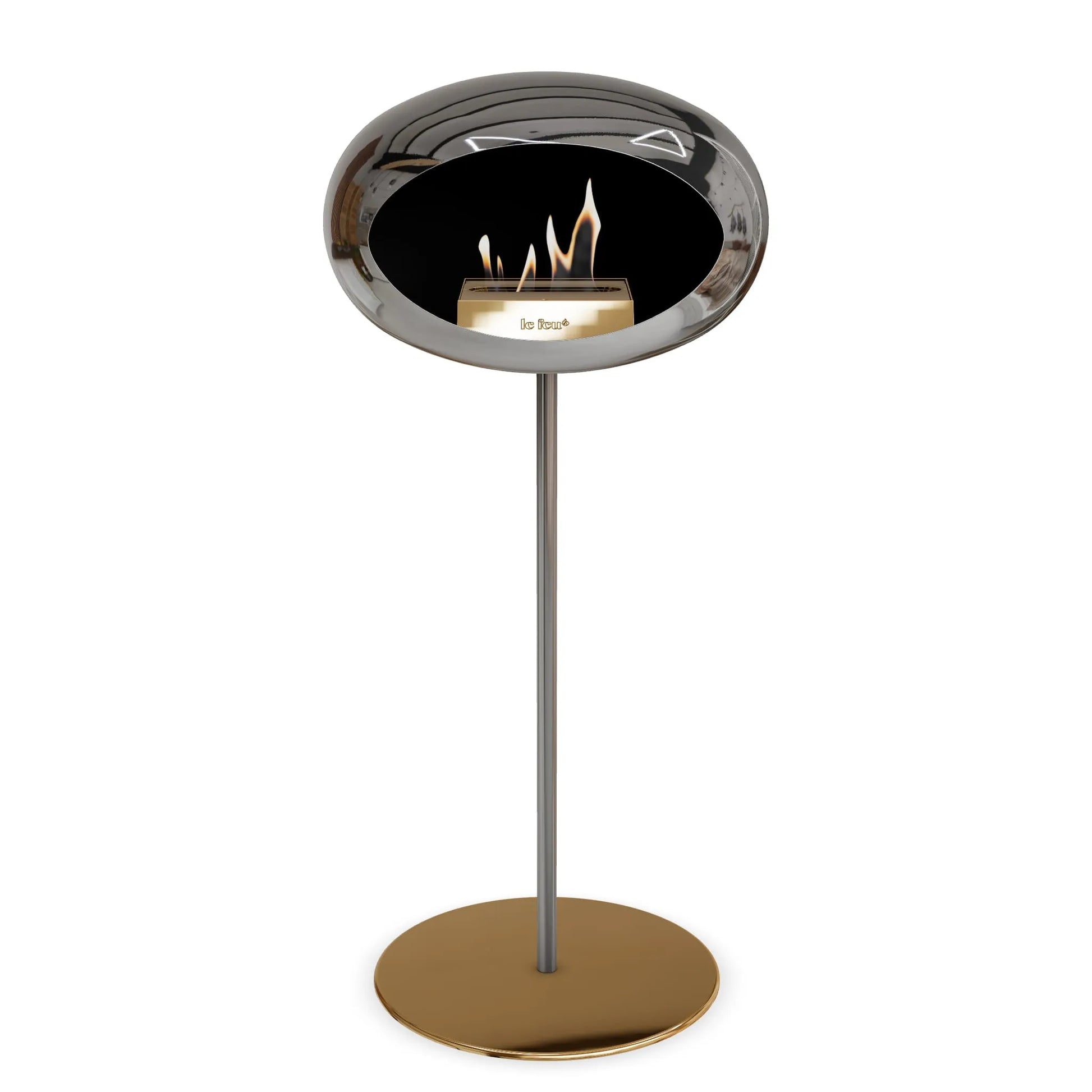  Le Feu Steel High Dome <br>Chromed Silver Nüline Distribution Fireplaces art-noise.myshopify.com le-feu-steel-high-dome-br-chromed-silver