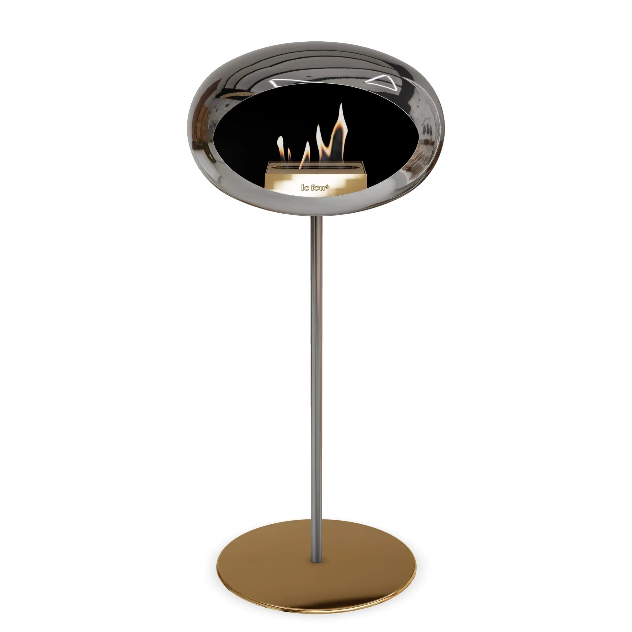  Le Feu Steel High Dome <br>Chromed Silver Nüline Distribution Fireplaces art-noise.myshopify.com le-feu-steel-high-dome-br-chromed-silver