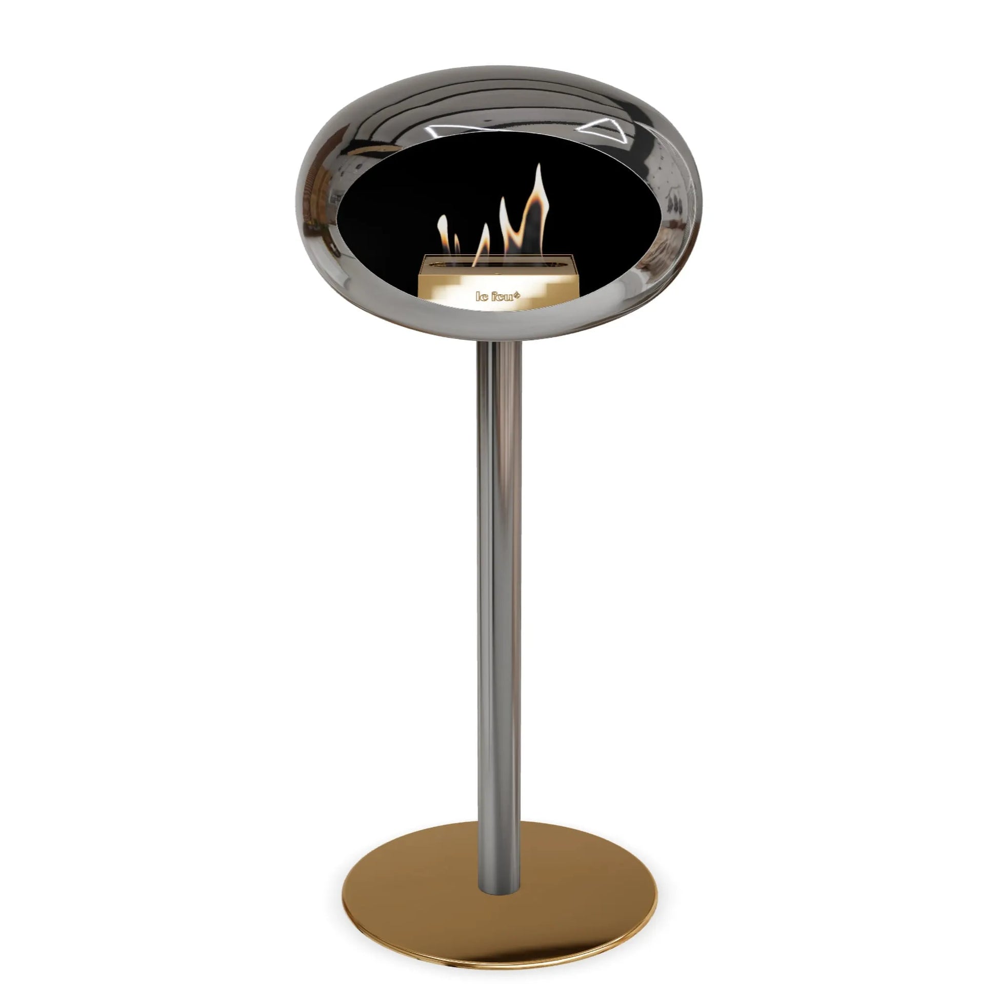  Le Feu Steel High Dome <br>Chromed Silver Nüline Distribution Fireplaces art-noise.myshopify.com le-feu-steel-high-dome-br-chromed-silver