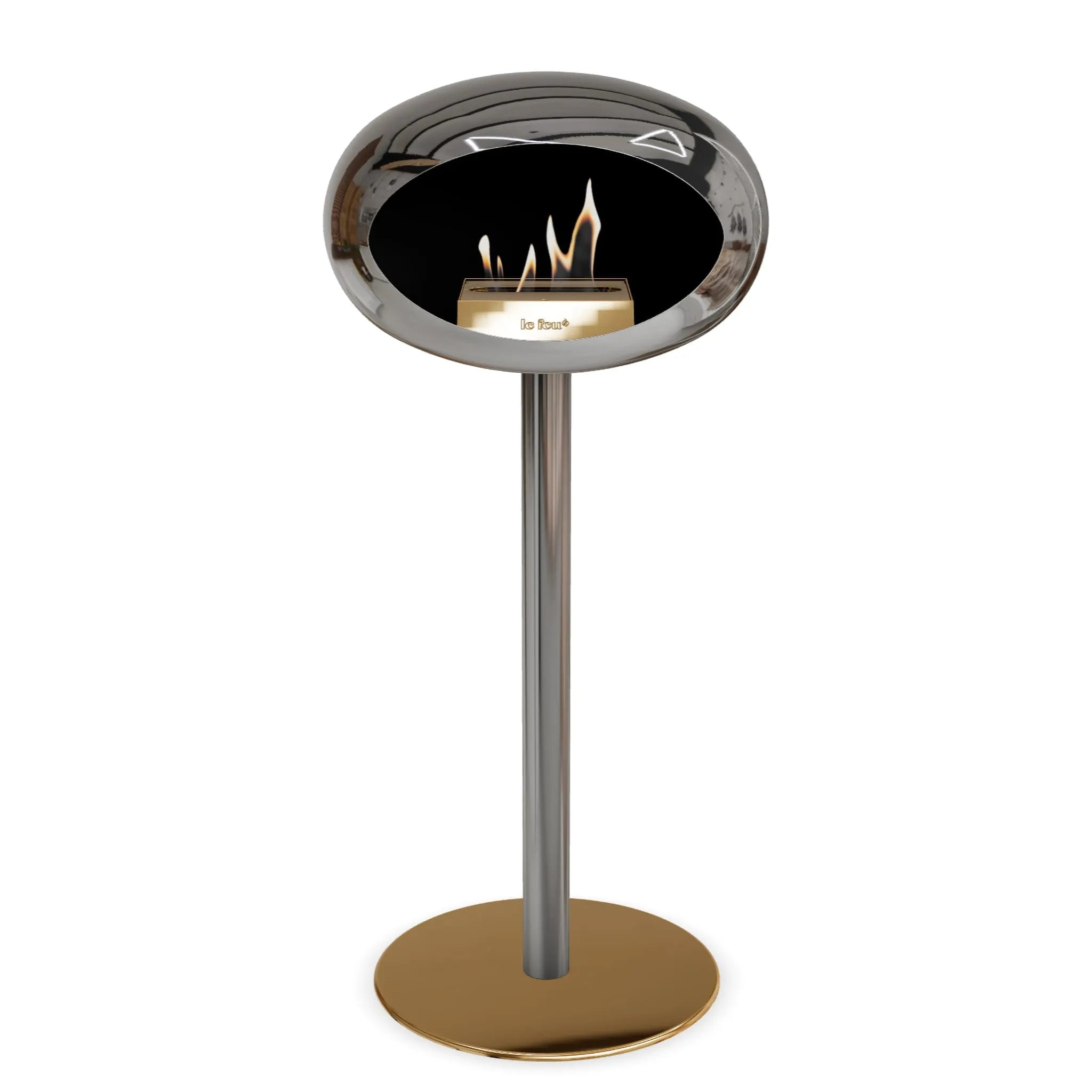  Le Feu Steel High Dome <br>Chromed Silver Nüline Distribution Fireplaces art-noise.myshopify.com le-feu-steel-high-dome-br-chromed-silver