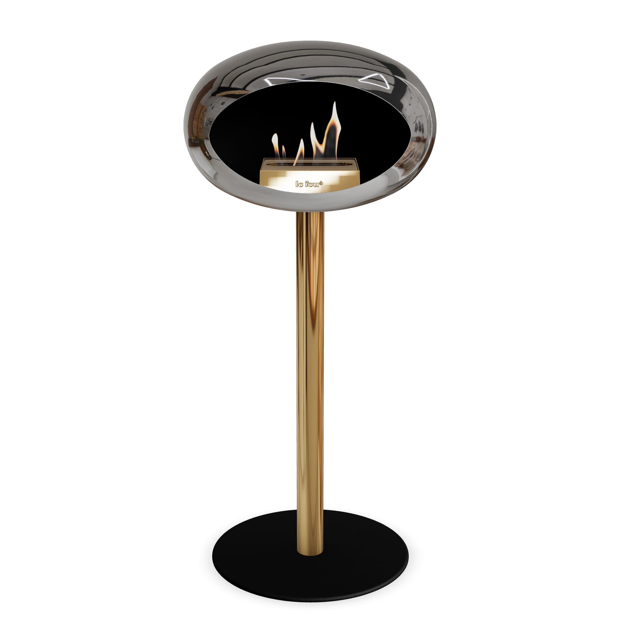 Le Feu Steel High Dome <br>Chromed Silver