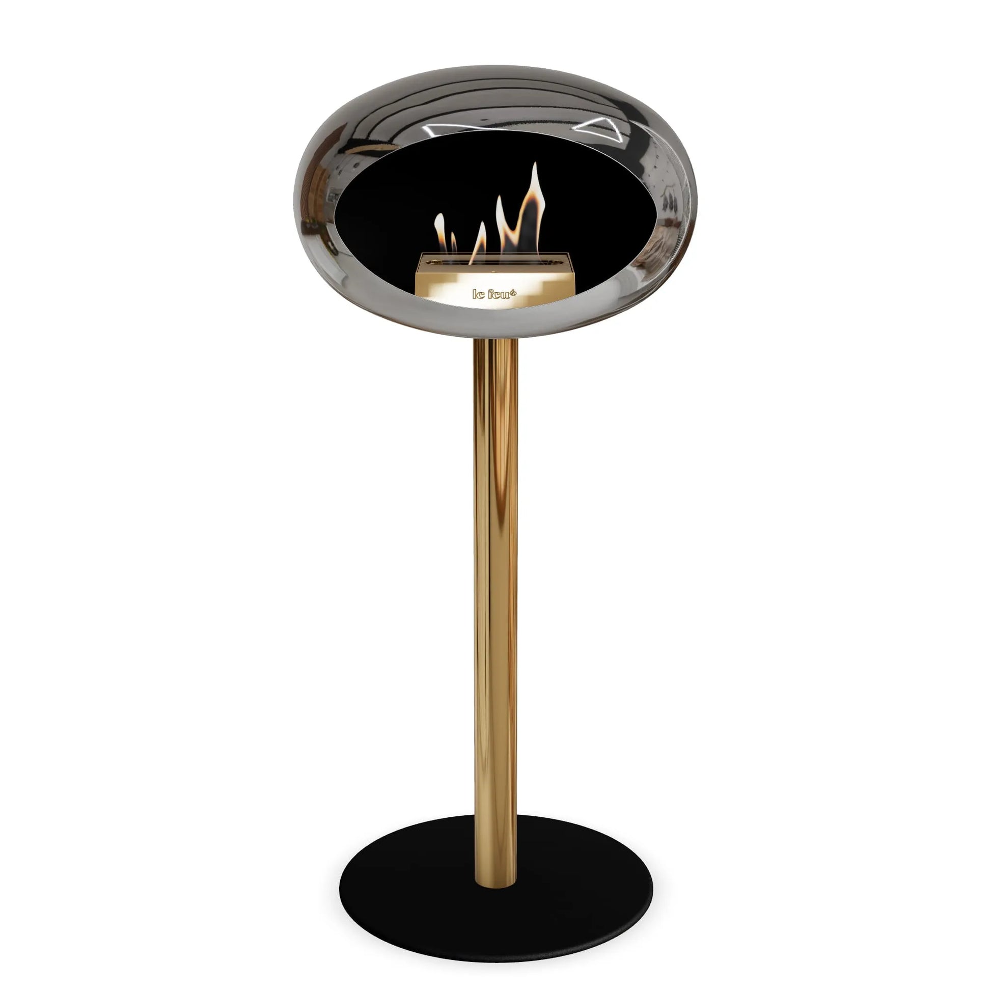  Le Feu Steel High Dome <br>Chromed Silver Nüline Distribution Fireplaces art-noise.myshopify.com le-feu-steel-high-dome-br-chromed-silver