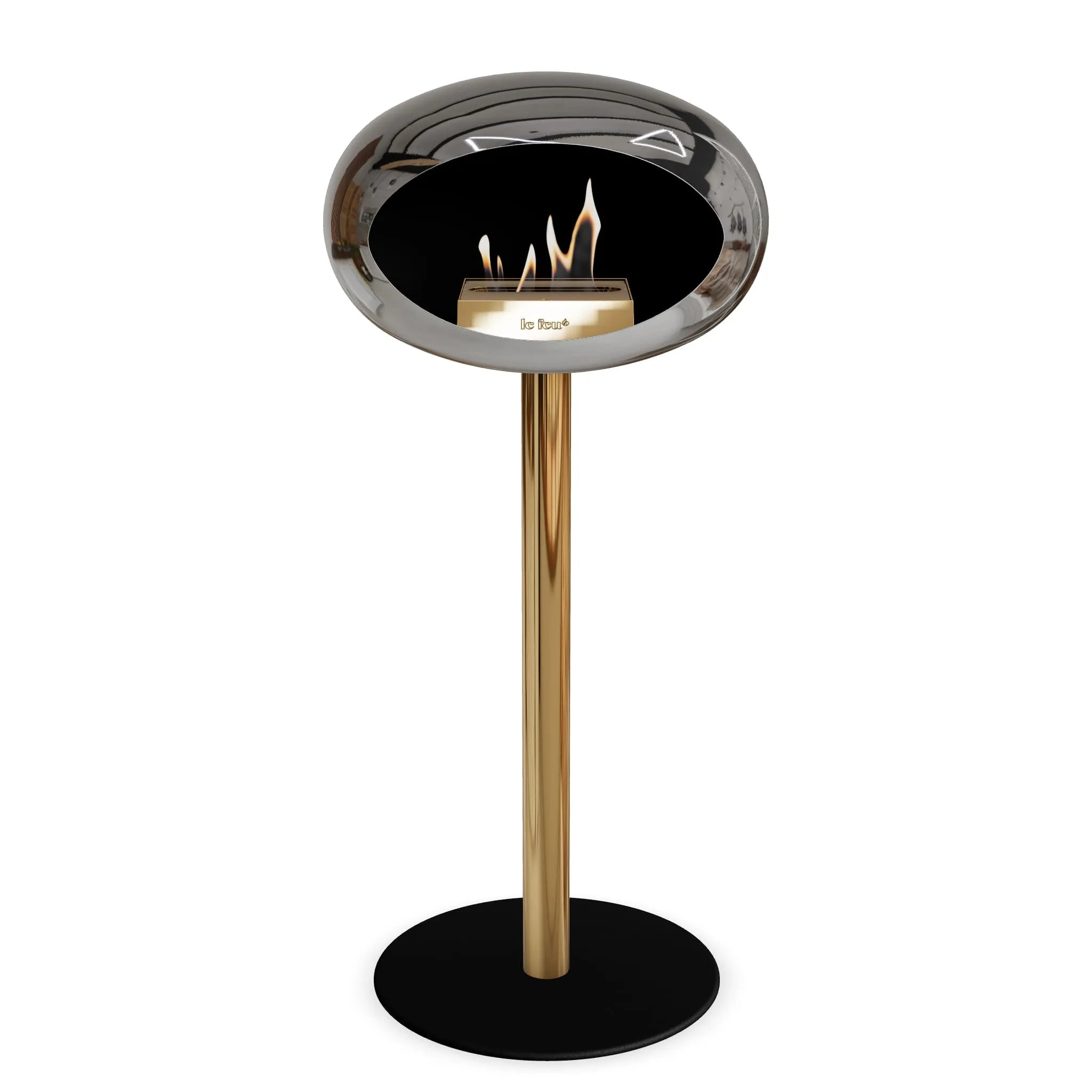  Le Feu Steel High Dome <br>Chromed Silver Nüline Distribution Fireplaces art-noise.myshopify.com le-feu-steel-high-dome-br-chromed-silver