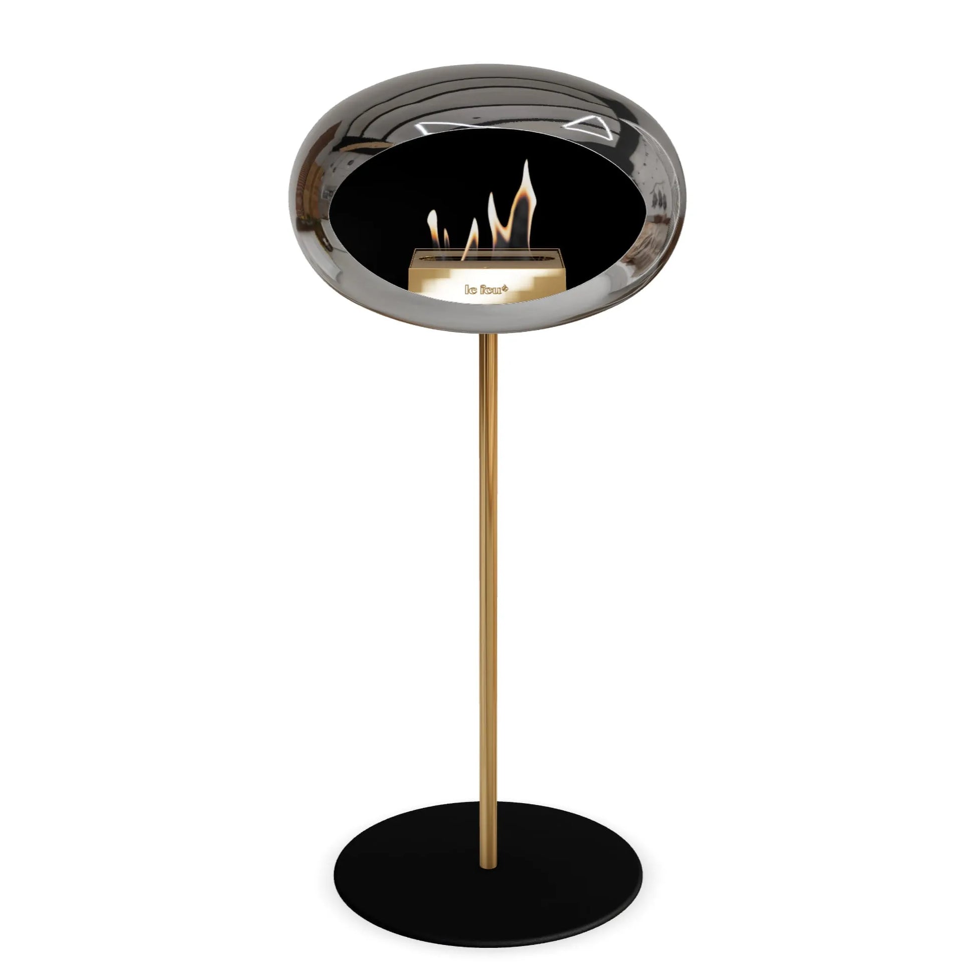  Le Feu Steel High Dome <br>Chromed Silver Nüline Distribution Fireplaces art-noise.myshopify.com le-feu-steel-high-dome-br-chromed-silver
