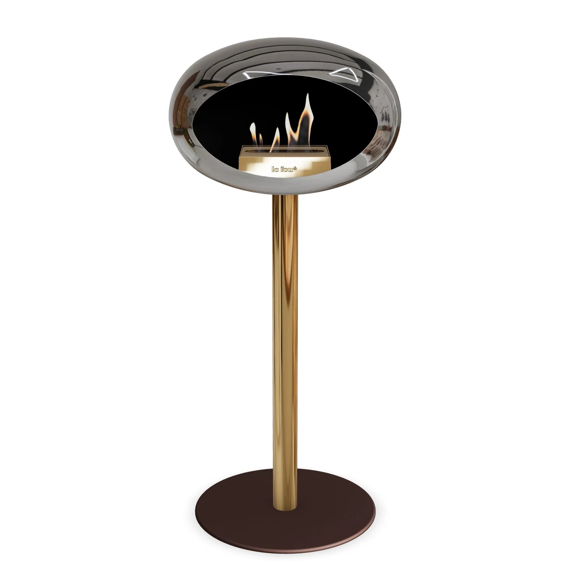  Le Feu Steel High Dome <br>Chromed Silver Nüline Distribution Fireplaces art-noise.myshopify.com le-feu-steel-high-dome-br-chromed-silver