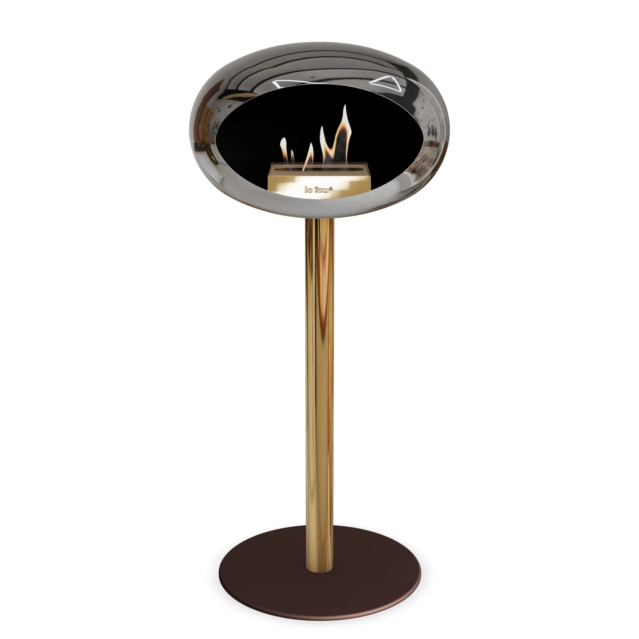  Le Feu Steel High Dome <br>Chromed Silver Nüline Distribution Fireplaces art-noise.myshopify.com le-feu-steel-high-dome-br-chromed-silver