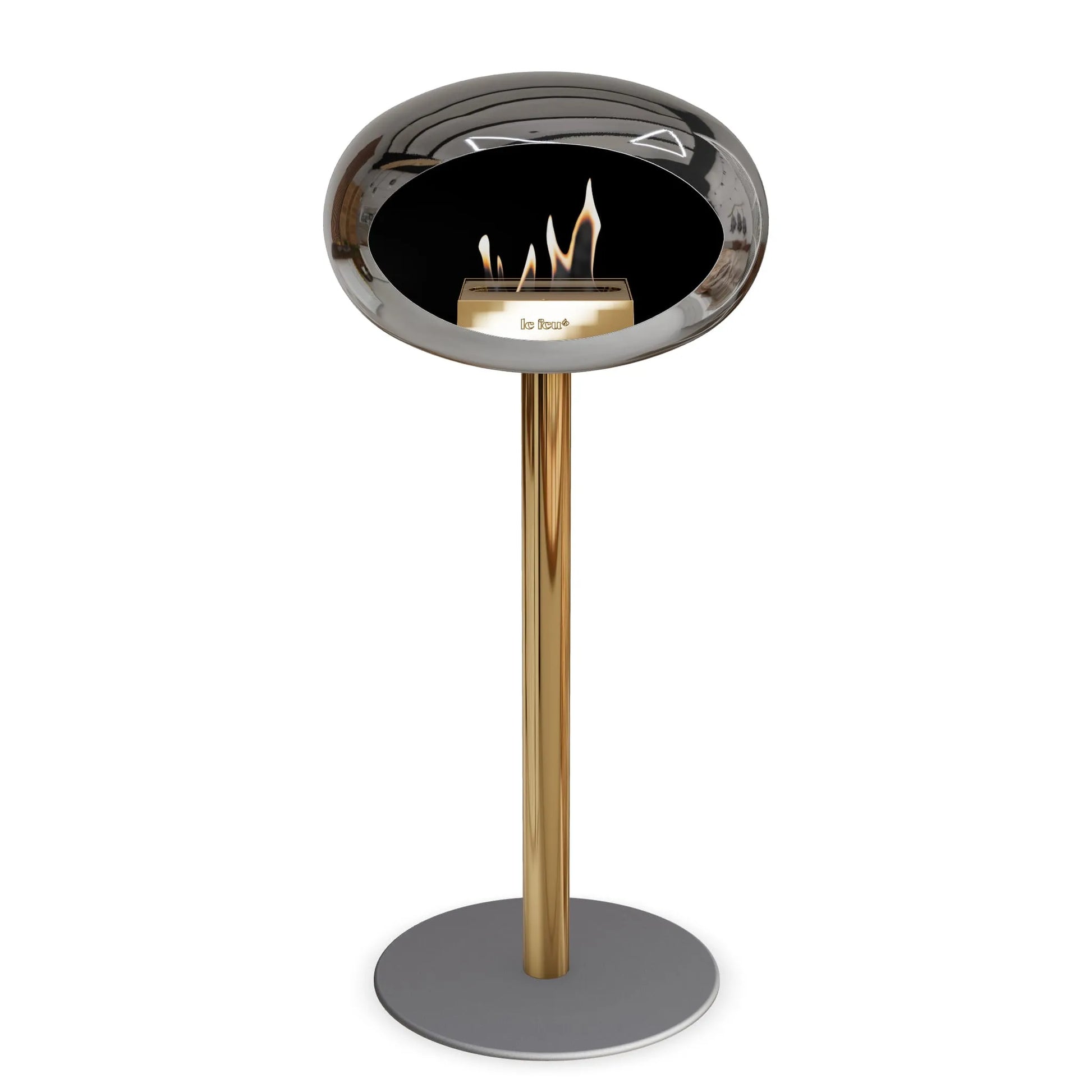  Le Feu Steel High Dome <br>Chromed Silver Nüline Distribution Fireplaces art-noise.myshopify.com le-feu-steel-high-dome-br-chromed-silver