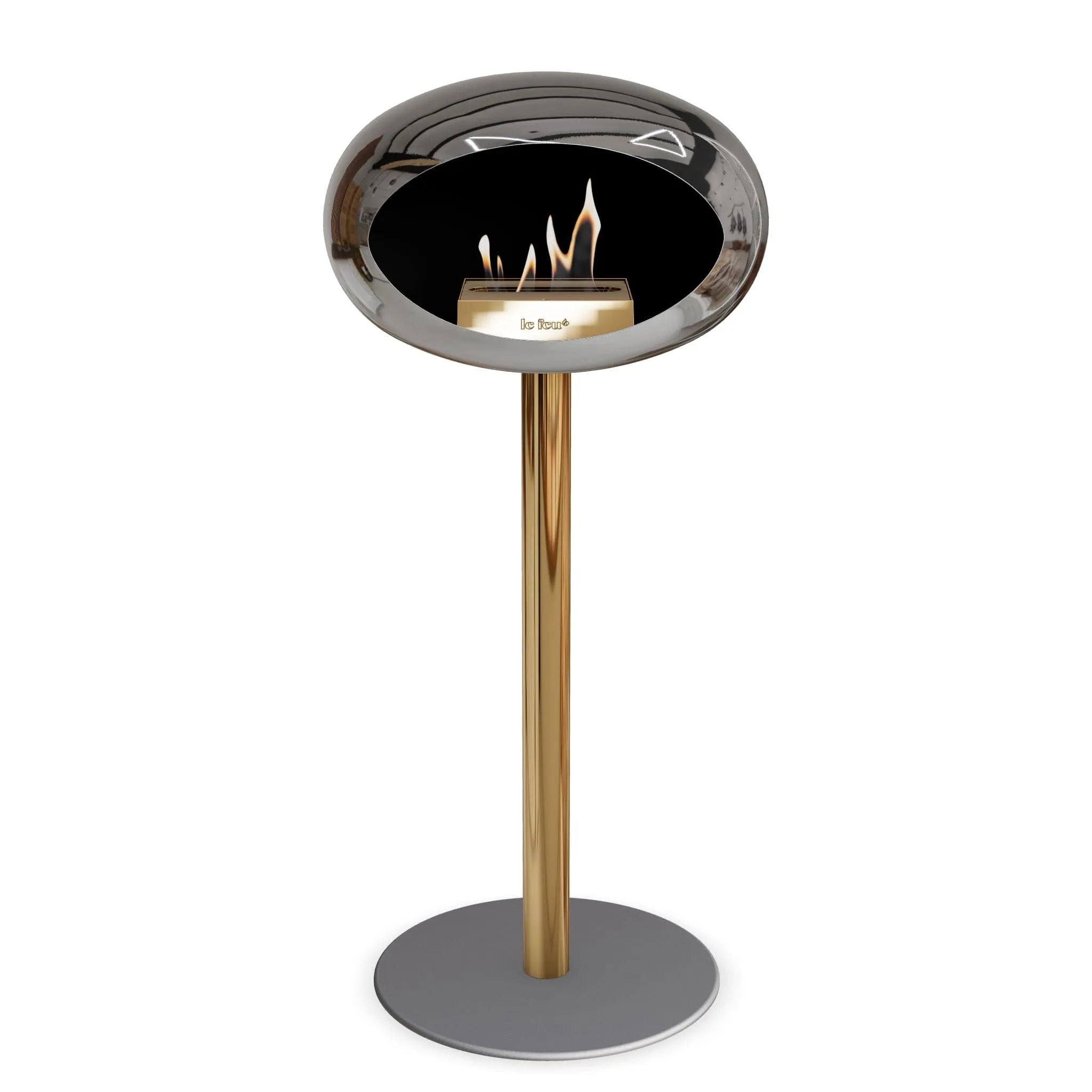  Le Feu Steel High Dome <br>Chromed Silver Nüline Distribution Fireplaces art-noise.myshopify.com le-feu-steel-high-dome-br-chromed-silver