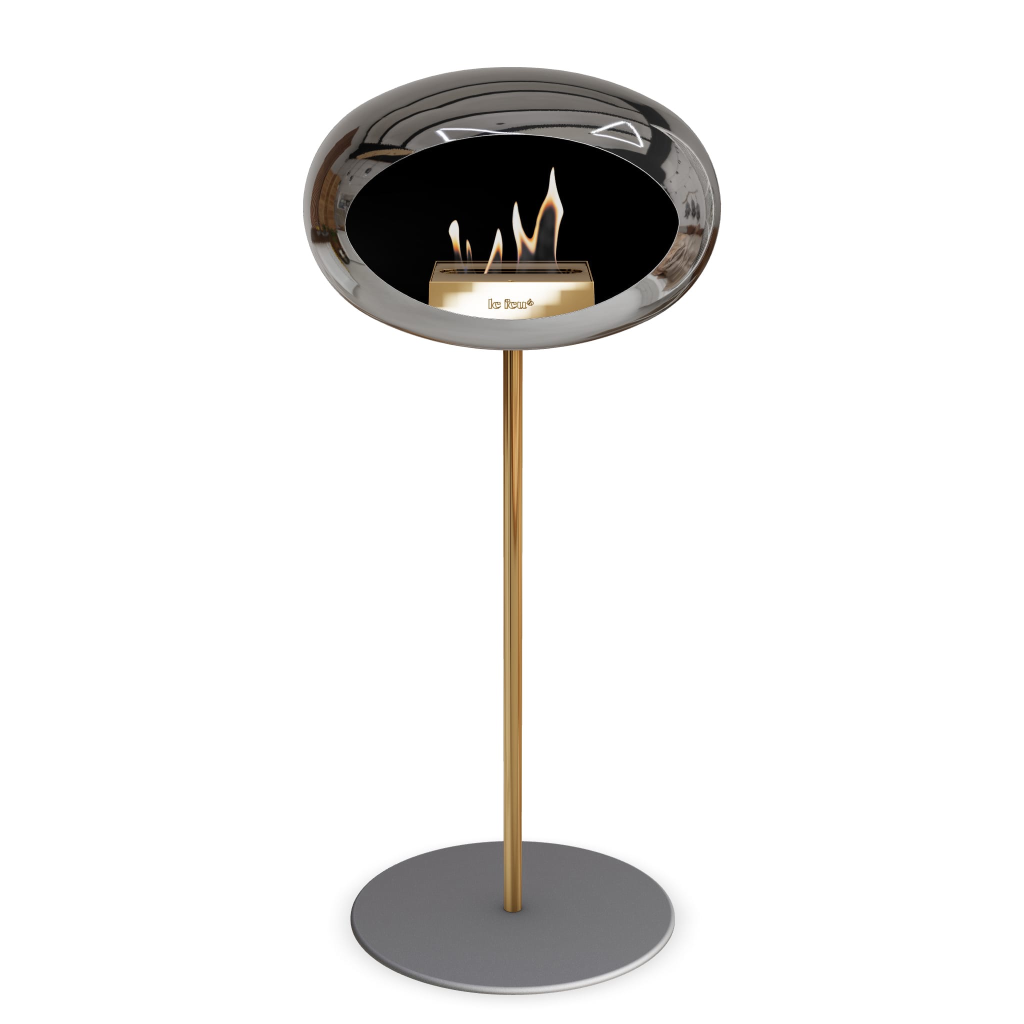 Le Feu Steel High Dome <br>Chromed Silver