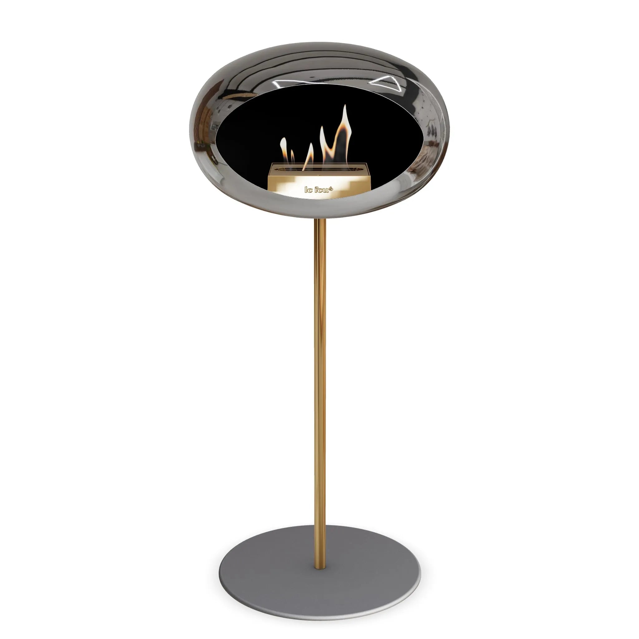  Le Feu Steel High Dome <br>Chromed Silver Nüline Distribution Fireplaces art-noise.myshopify.com le-feu-steel-high-dome-br-chromed-silver