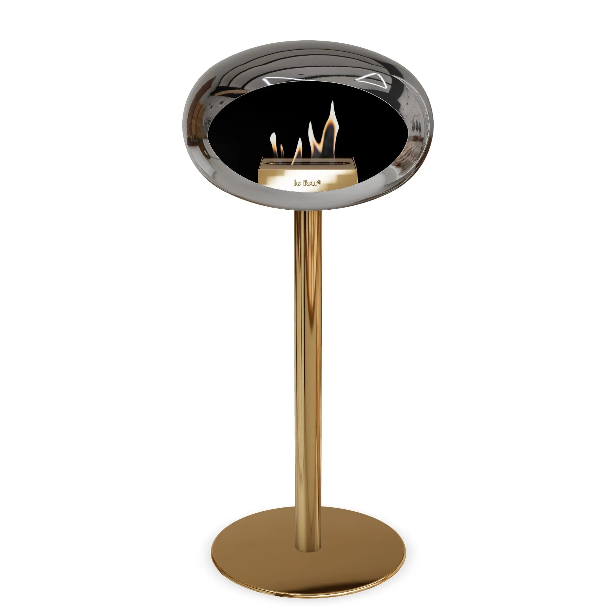  Le Feu Steel High Dome <br>Chromed Silver Nüline Distribution Fireplaces art-noise.myshopify.com le-feu-steel-high-dome-br-chromed-silver