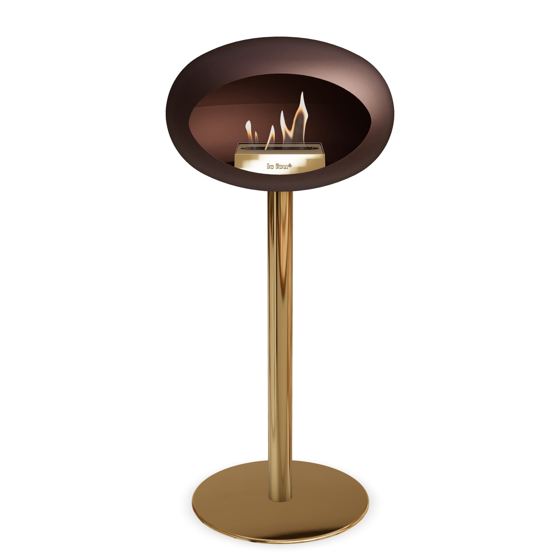 Le Feu Steel High Dome <br>Mocca Nüline Distribution Fireplaces art-noise.myshopify.com le-feu-steel-high-dome-br-mocca