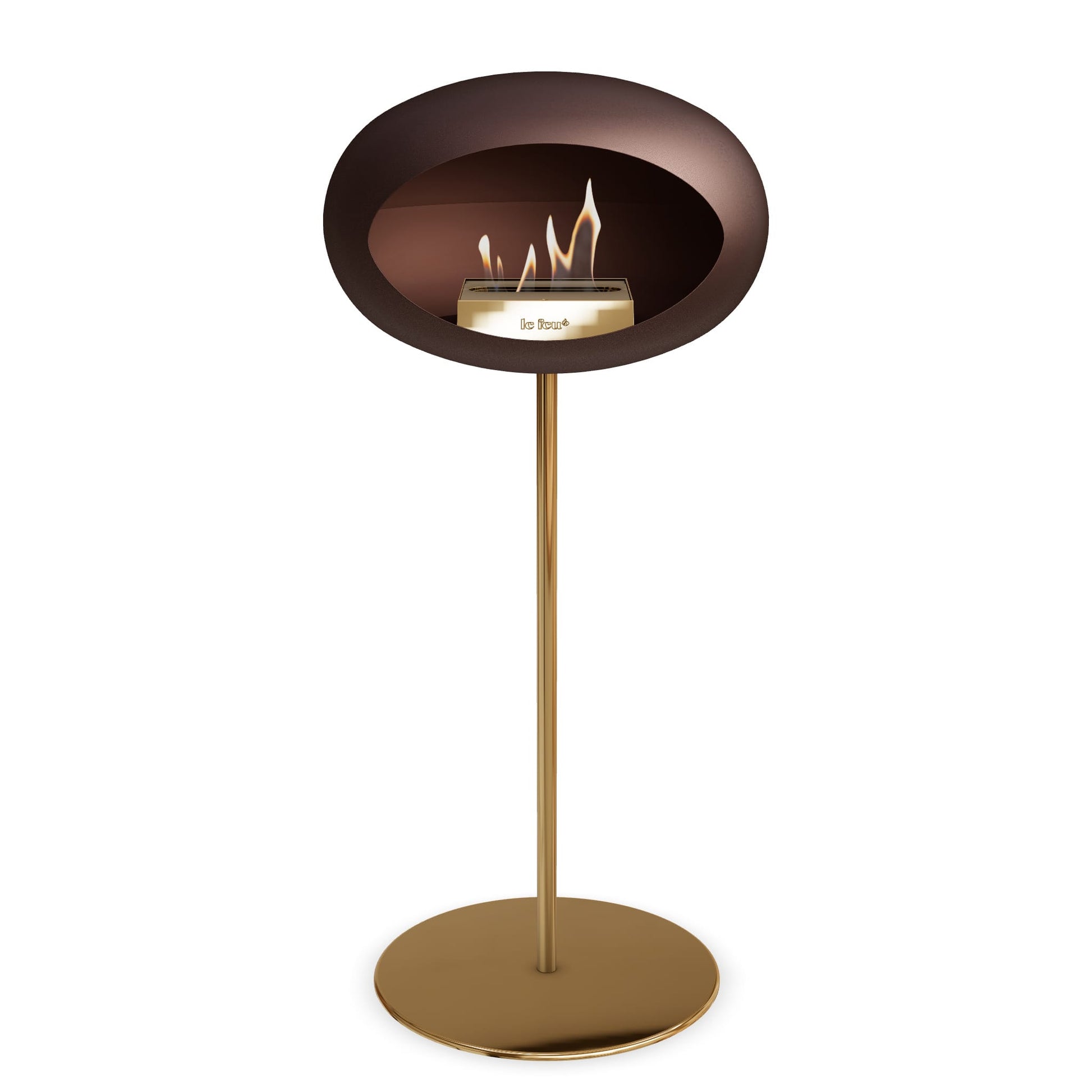 Le Feu Steel High Dome <br>Mocca Nüline Distribution Fireplaces art-noise.myshopify.com le-feu-steel-high-dome-br-mocca