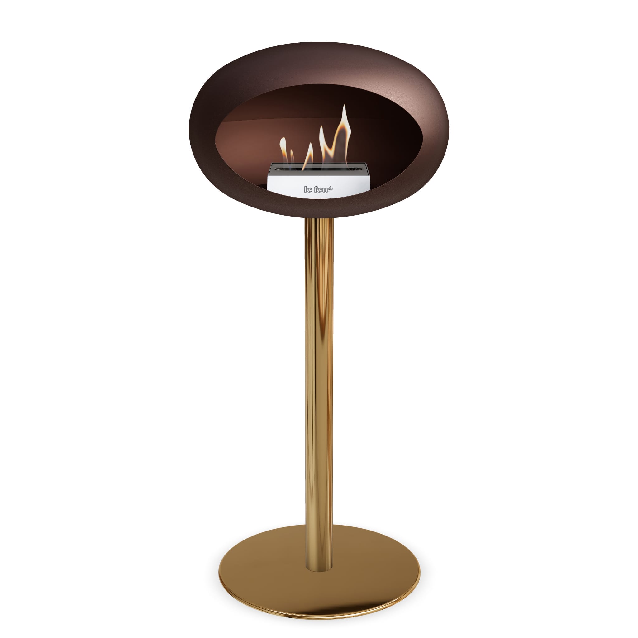 Le Feu Steel High Dome <br>Mocca Nüline Distribution Fireplaces art-noise.myshopify.com le-feu-steel-high-dome-br-mocca