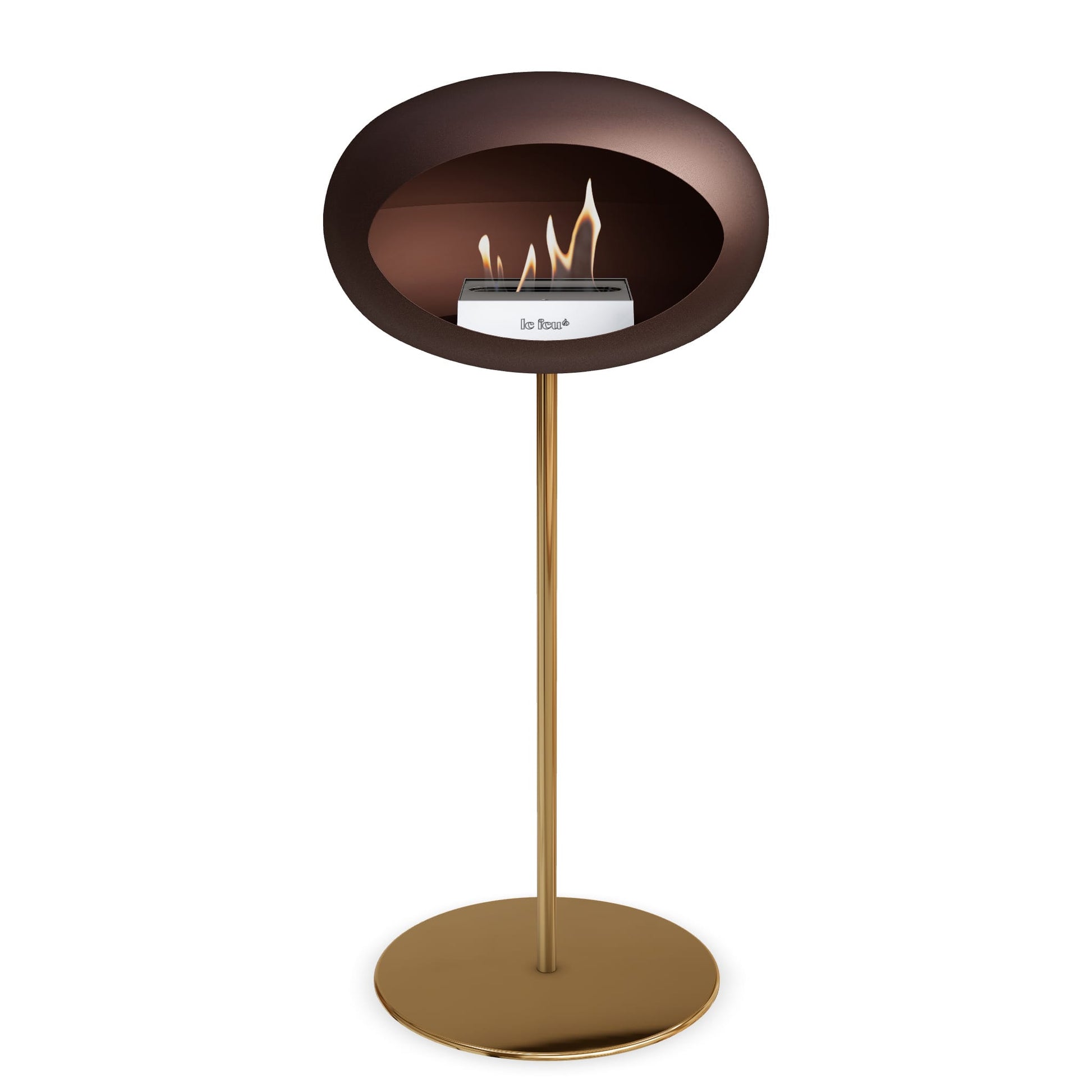 Le Feu Steel High Dome <br>Mocca Nüline Distribution Fireplaces art-noise.myshopify.com le-feu-steel-high-dome-br-mocca