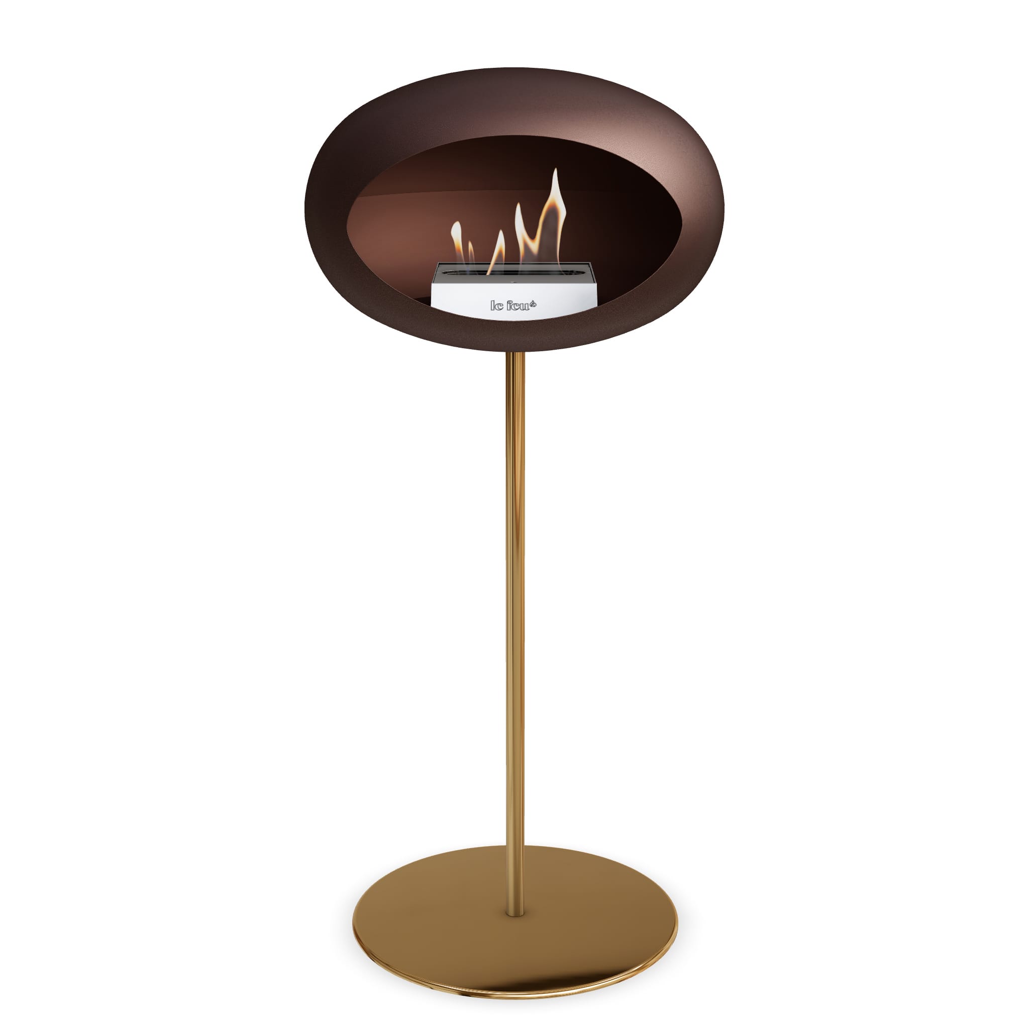 Le Feu Steel High Dome <br>Mocca Nüline Distribution Fireplaces art-noise.myshopify.com le-feu-steel-high-dome-br-mocca