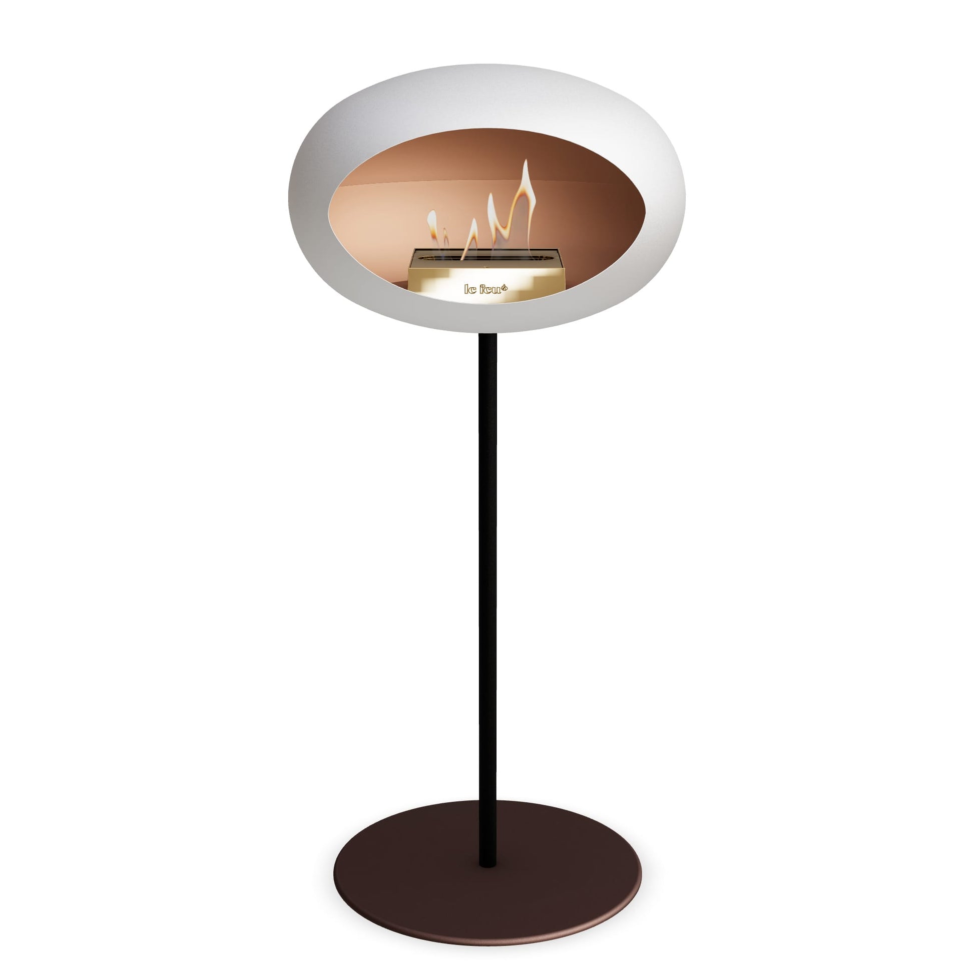 Le Feu Steel High Dome <br>White Nüline Distribution Fireplaces art-noise.myshopify.com le-feu-steel-high-dome-br-white