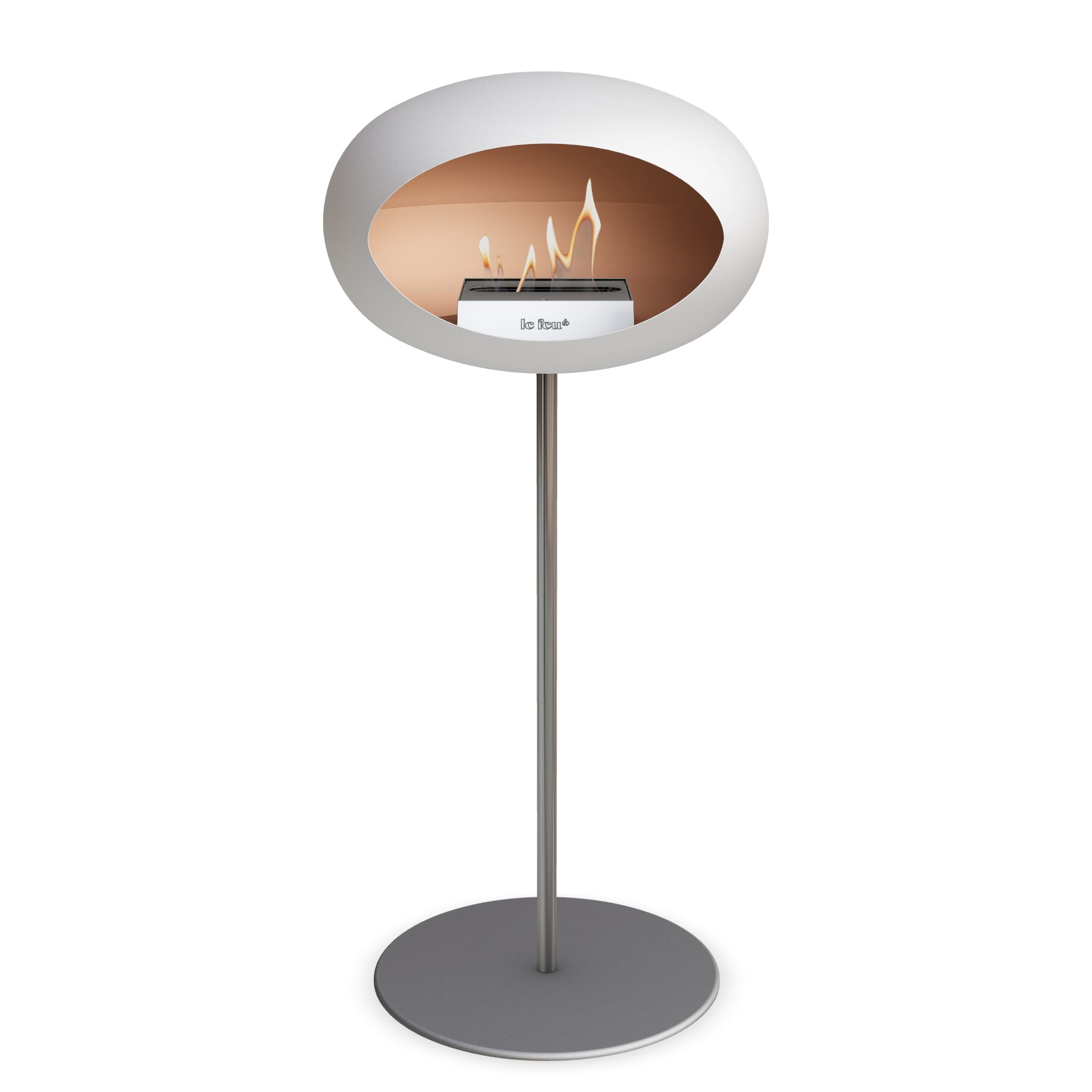 Le Feu Steel High Dome <br>White