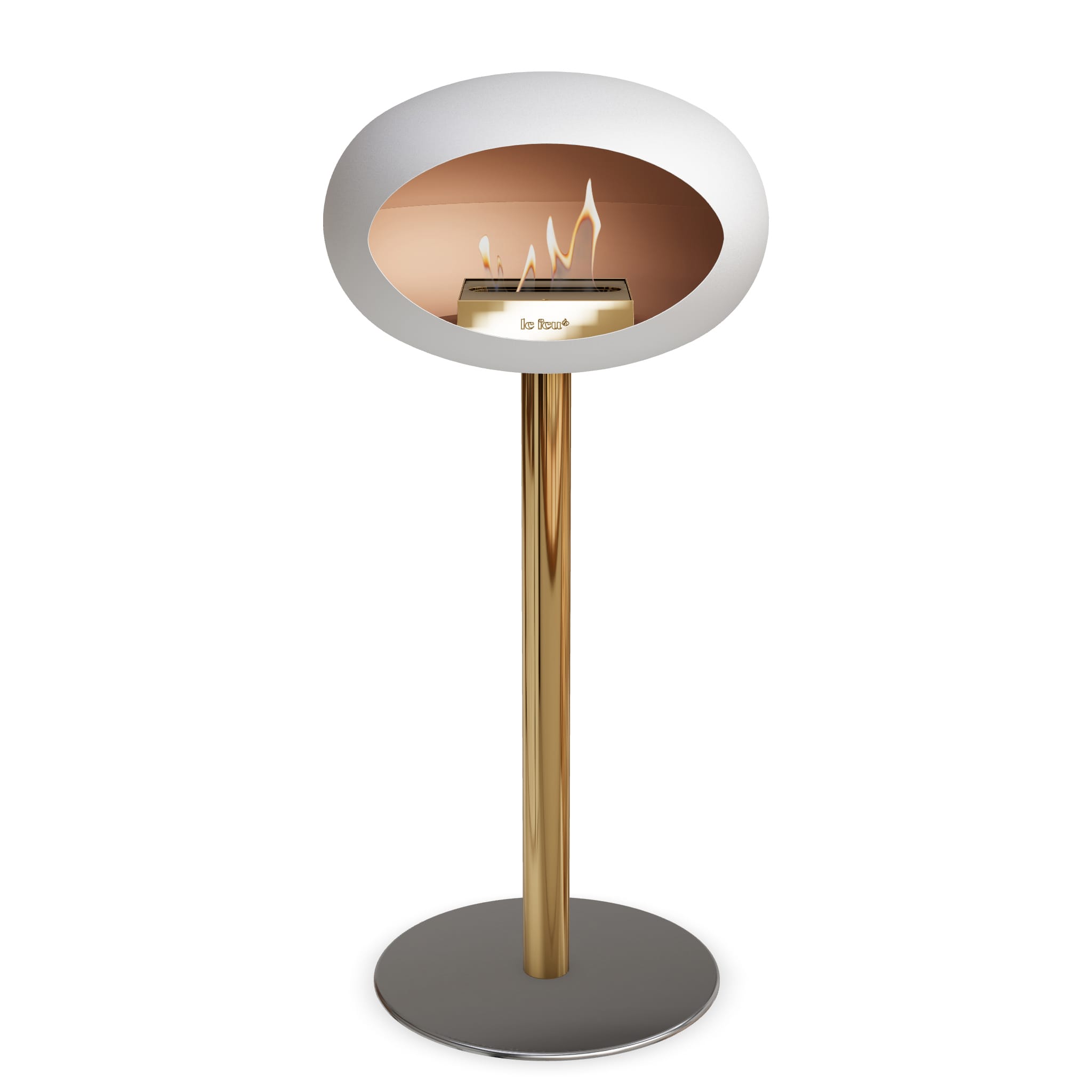 Le Feu Steel High Dome <br>White