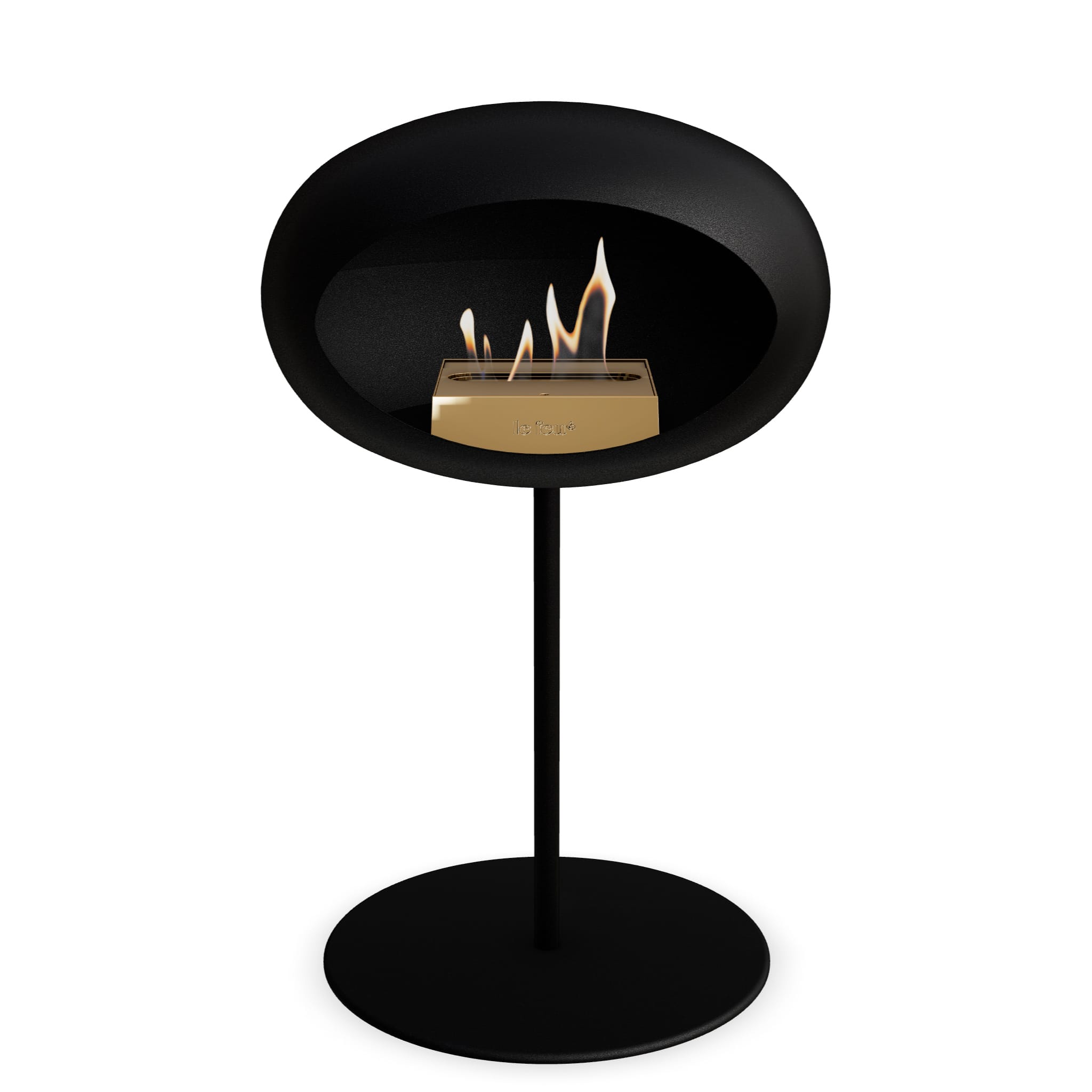 Le Feu Steel Low Dome <br>Black Nüline Distribution Fireplaces art-noise.myshopify.com le-feu-steel-low-dome-br-black