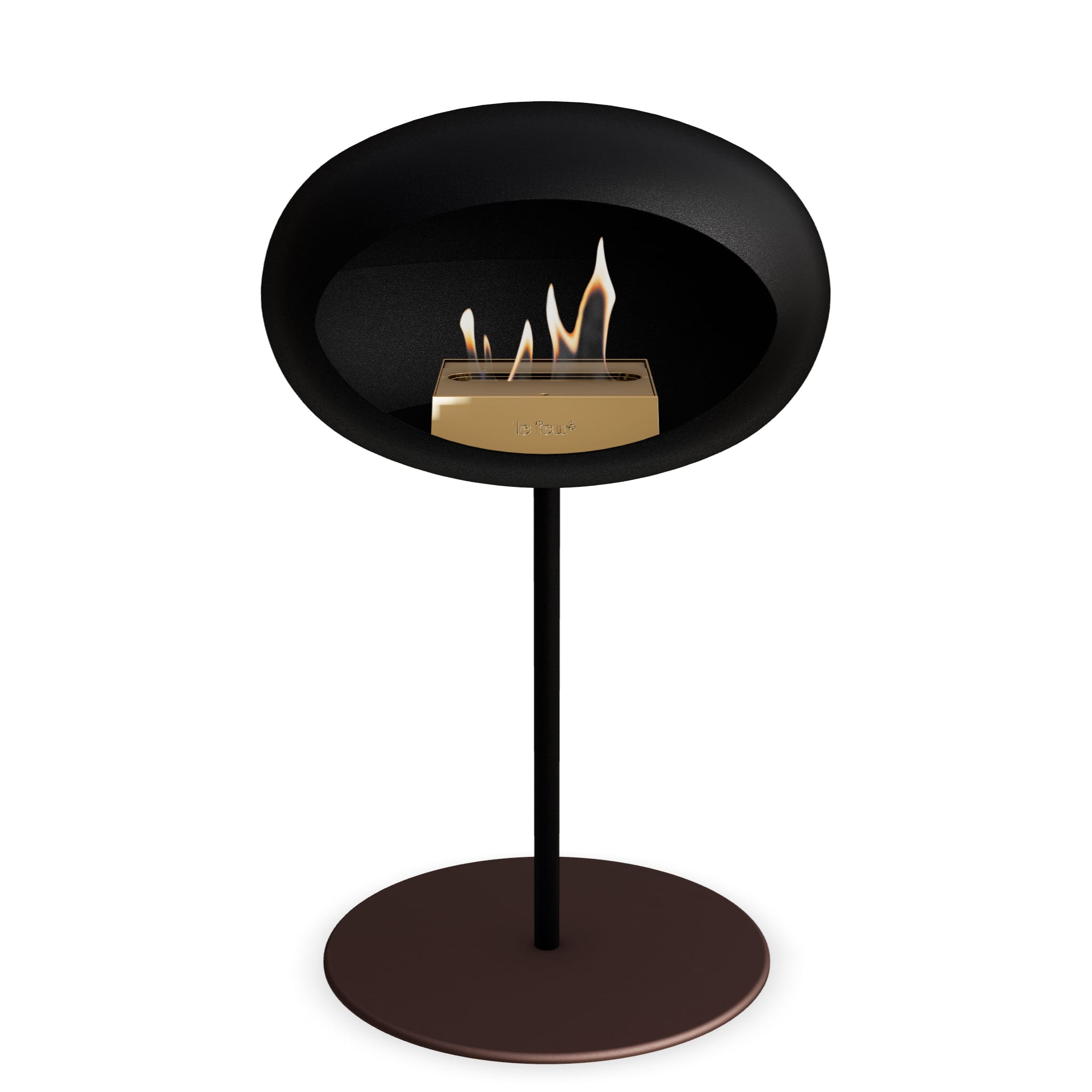 Le Feu Steel Low Dome <br>Black