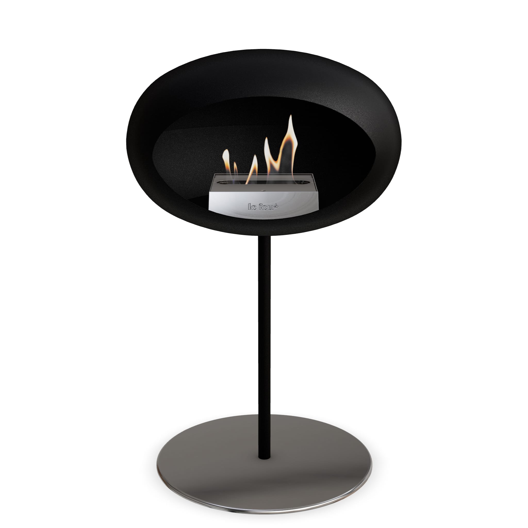 Le Feu Steel Low Dome <br>Black Nüline Distribution Fireplaces art-noise.myshopify.com le-feu-steel-low-dome-br-black