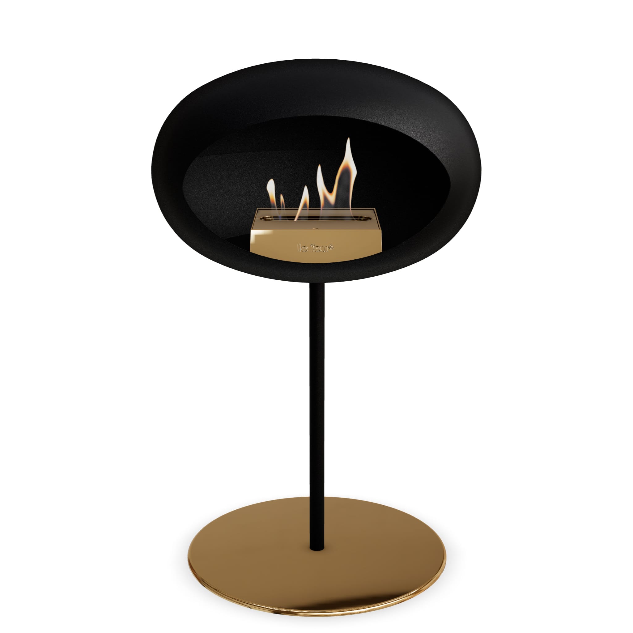 Le Feu Steel Low Dome <br>Black Nüline Distribution Fireplaces art-noise.myshopify.com le-feu-steel-low-dome-br-black