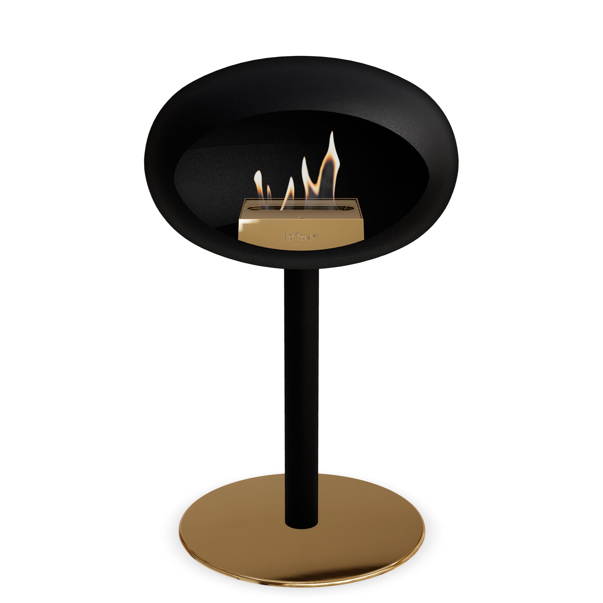 Le Feu Steel Low Dome <br>Black