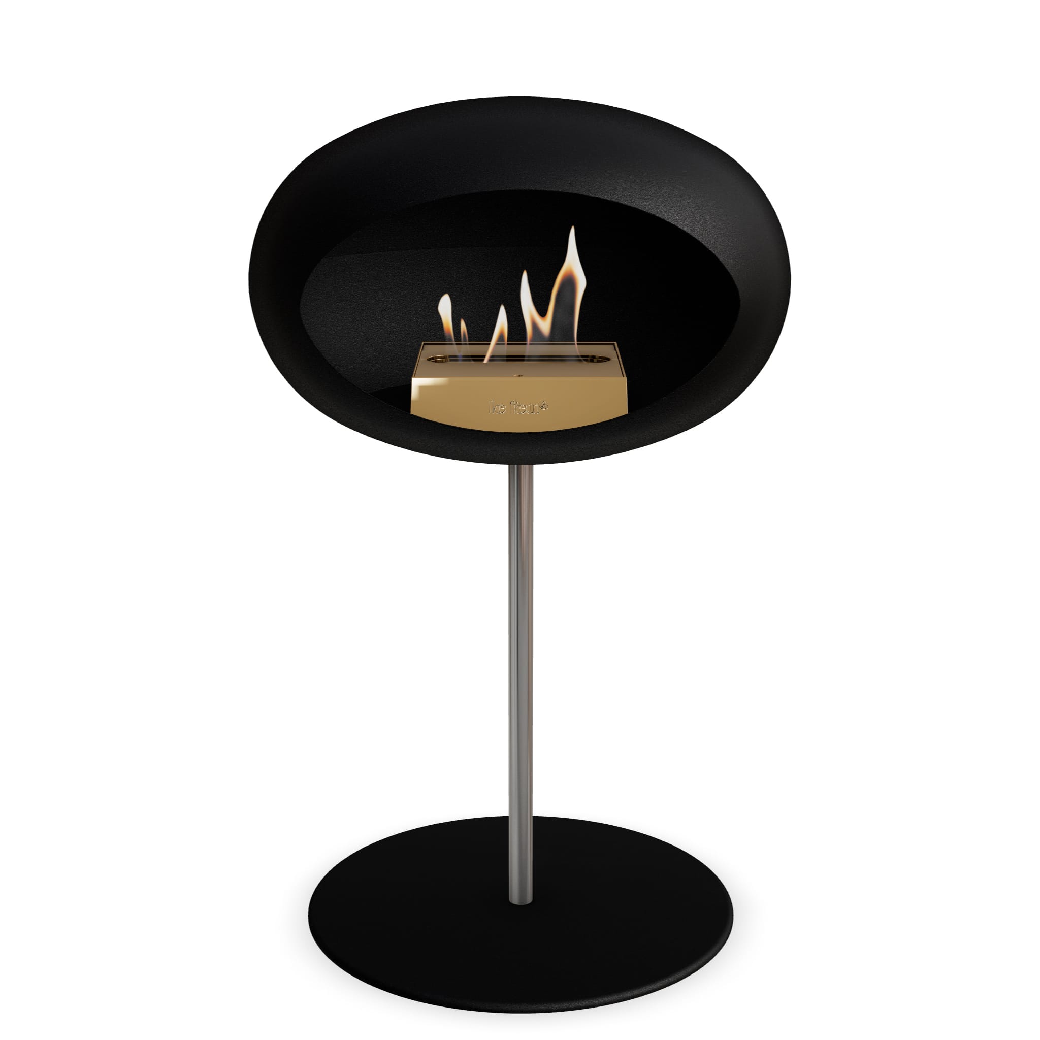 Le Feu Steel Low Dome <br>Black Nüline Distribution Fireplaces art-noise.myshopify.com le-feu-steel-low-dome-br-black