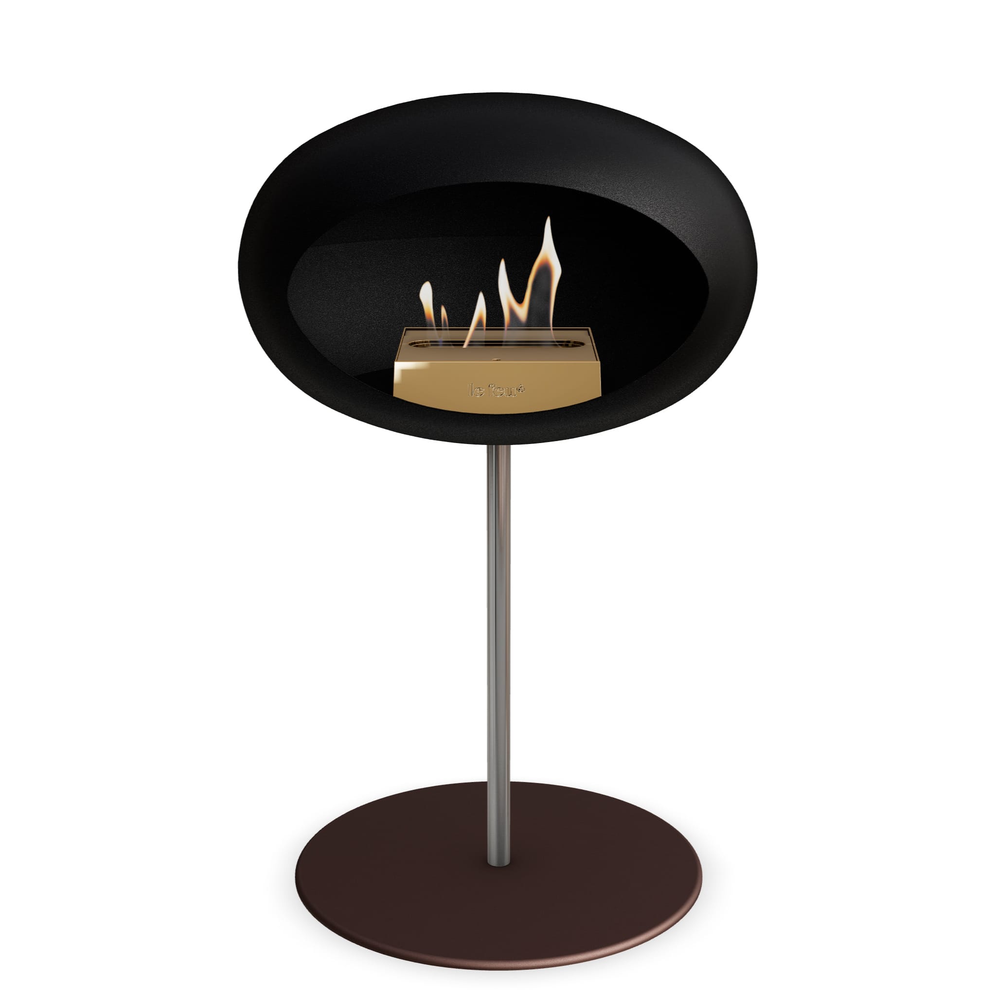 Le Feu Steel Low Dome <br>Black