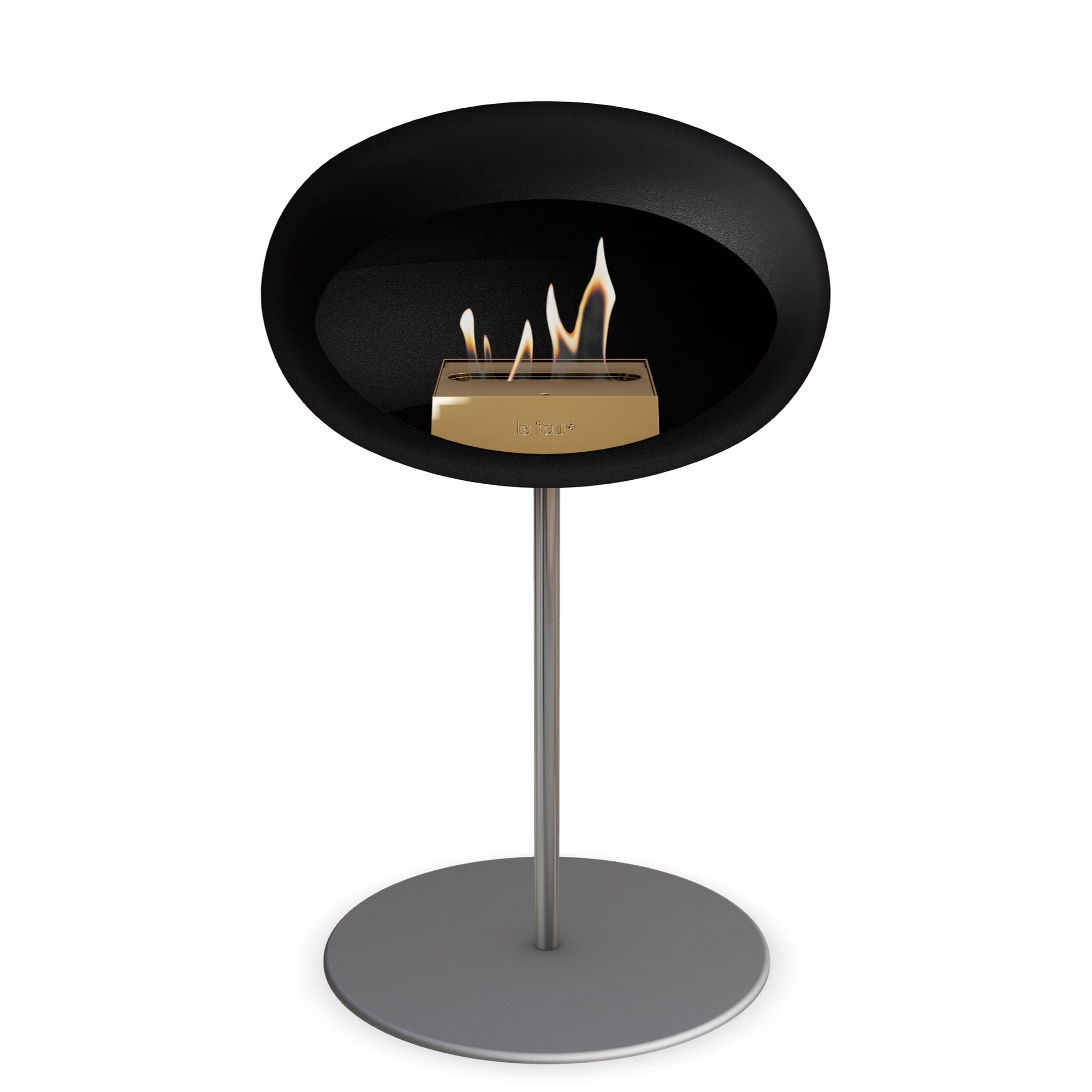 Le Feu Steel Low Dome <br>Black Nüline Distribution Fireplaces art-noise.myshopify.com le-feu-steel-low-dome-br-black
