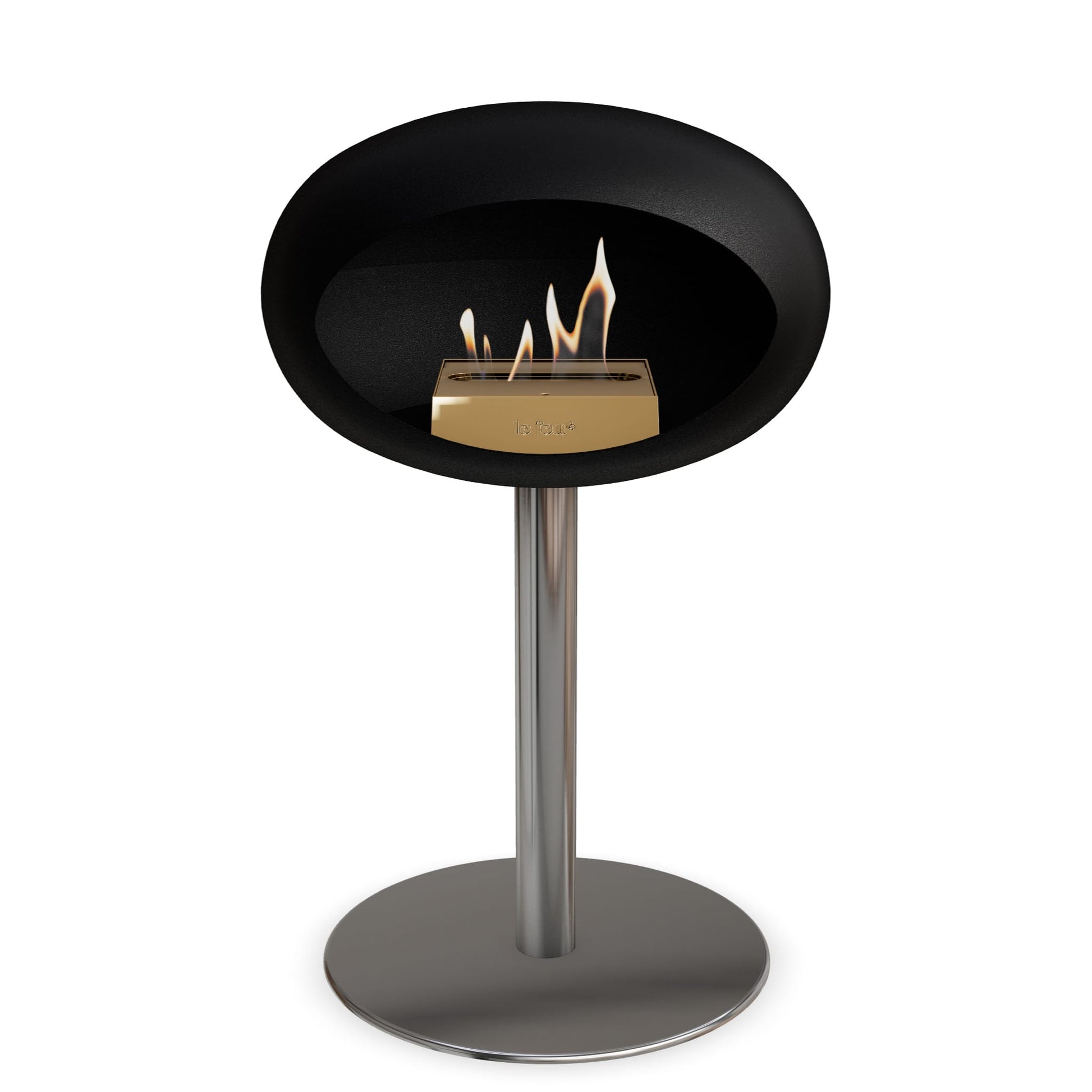 Le Feu Steel Low Dome <br>Black Nüline Distribution Fireplaces art-noise.myshopify.com le-feu-steel-low-dome-br-black
