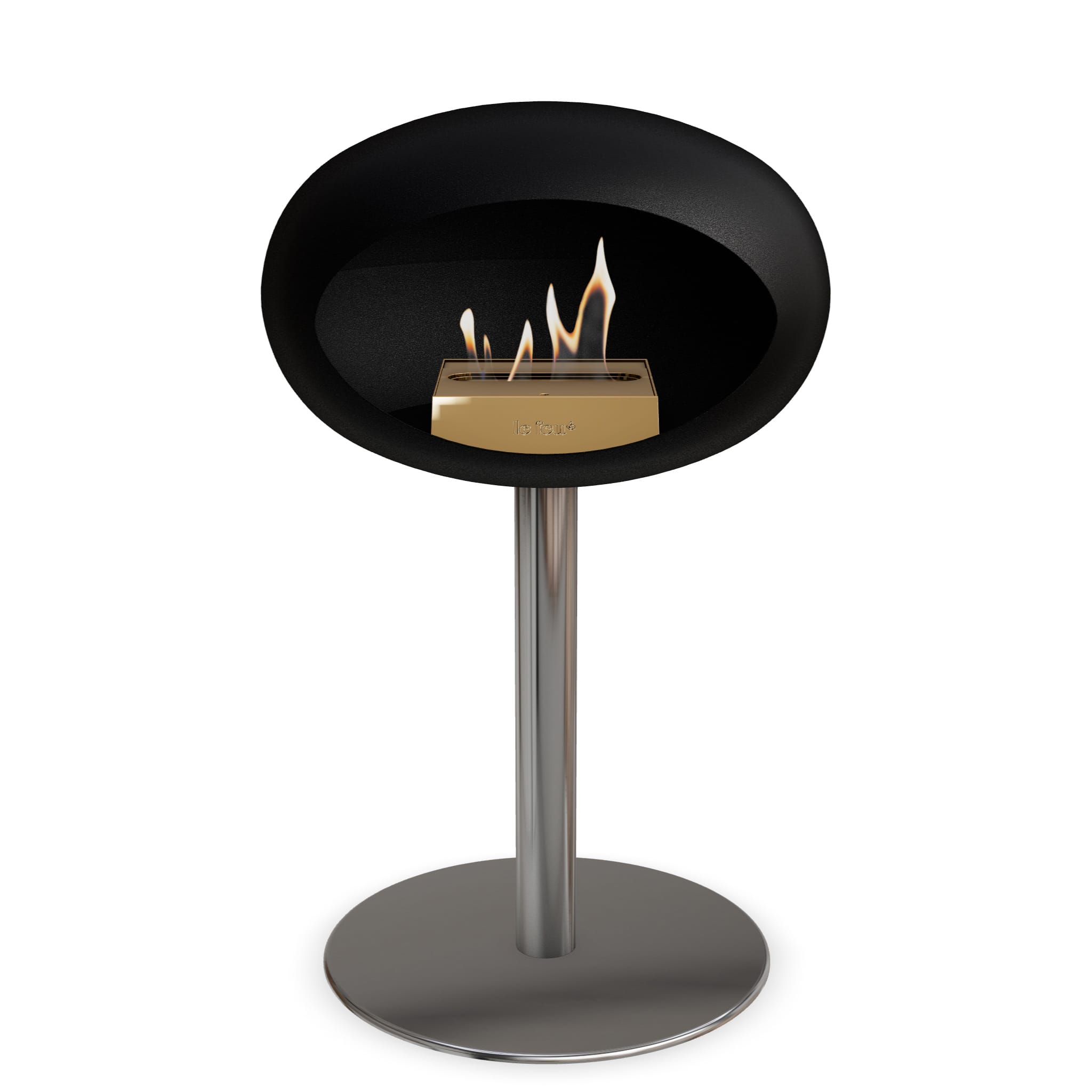 Le Feu Steel Low Dome <br>Black Nüline Distribution Fireplaces art-noise.myshopify.com le-feu-steel-low-dome-br-black