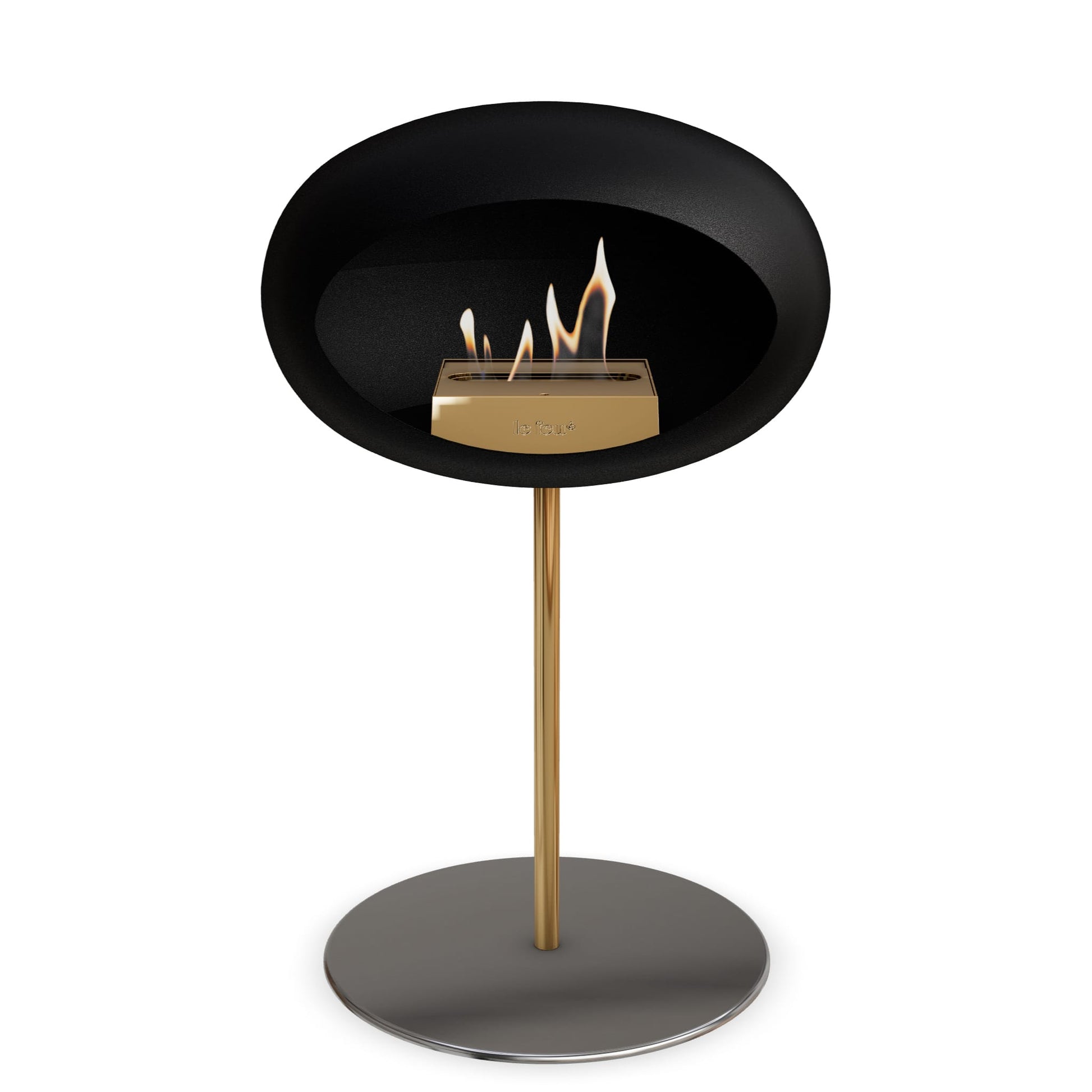 Le Feu Steel Low Dome <br>Black Nüline Distribution Fireplaces art-noise.myshopify.com le-feu-steel-low-dome-br-black