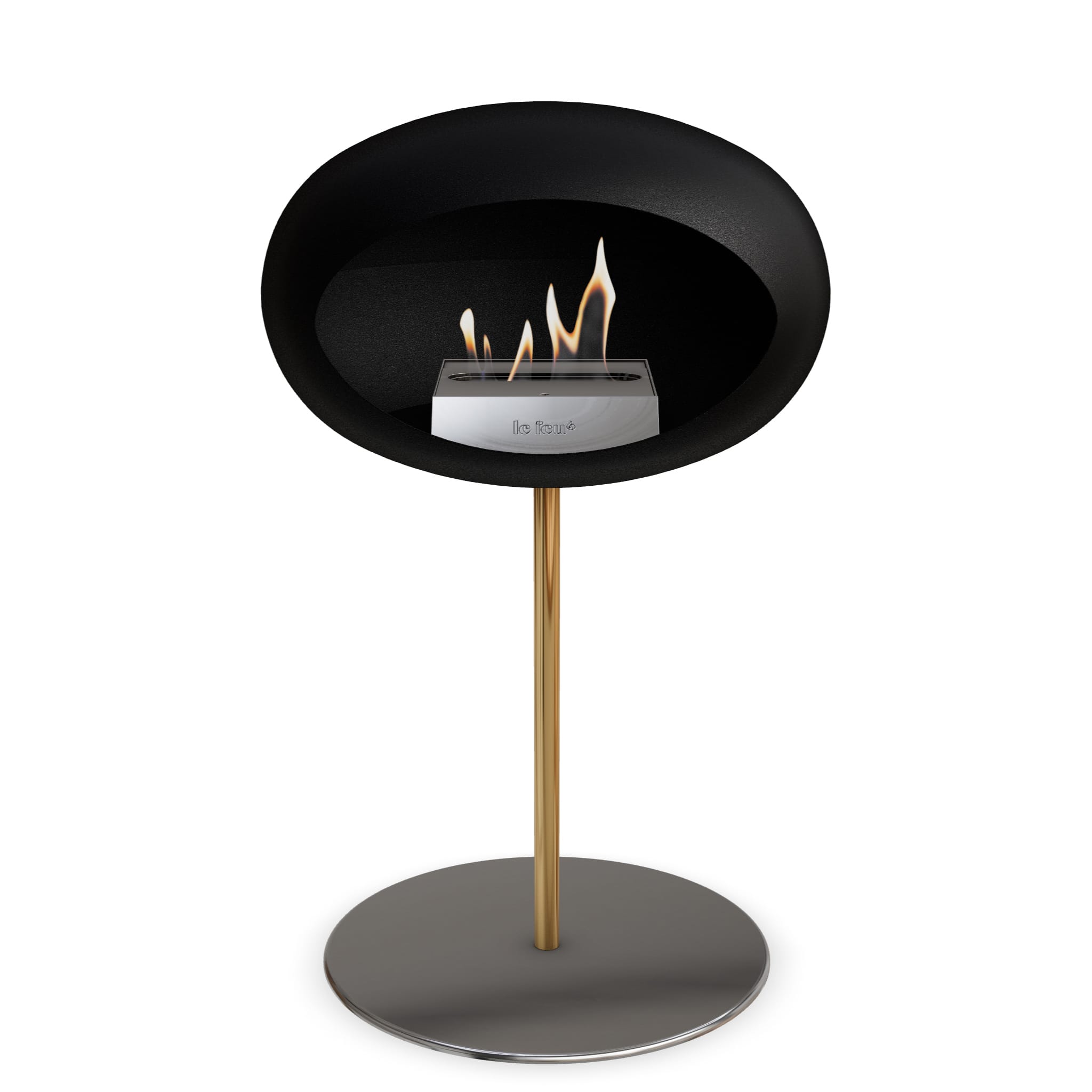 Le Feu Steel Low Dome <br>Black Nüline Distribution Fireplaces art-noise.myshopify.com le-feu-steel-low-dome-br-black