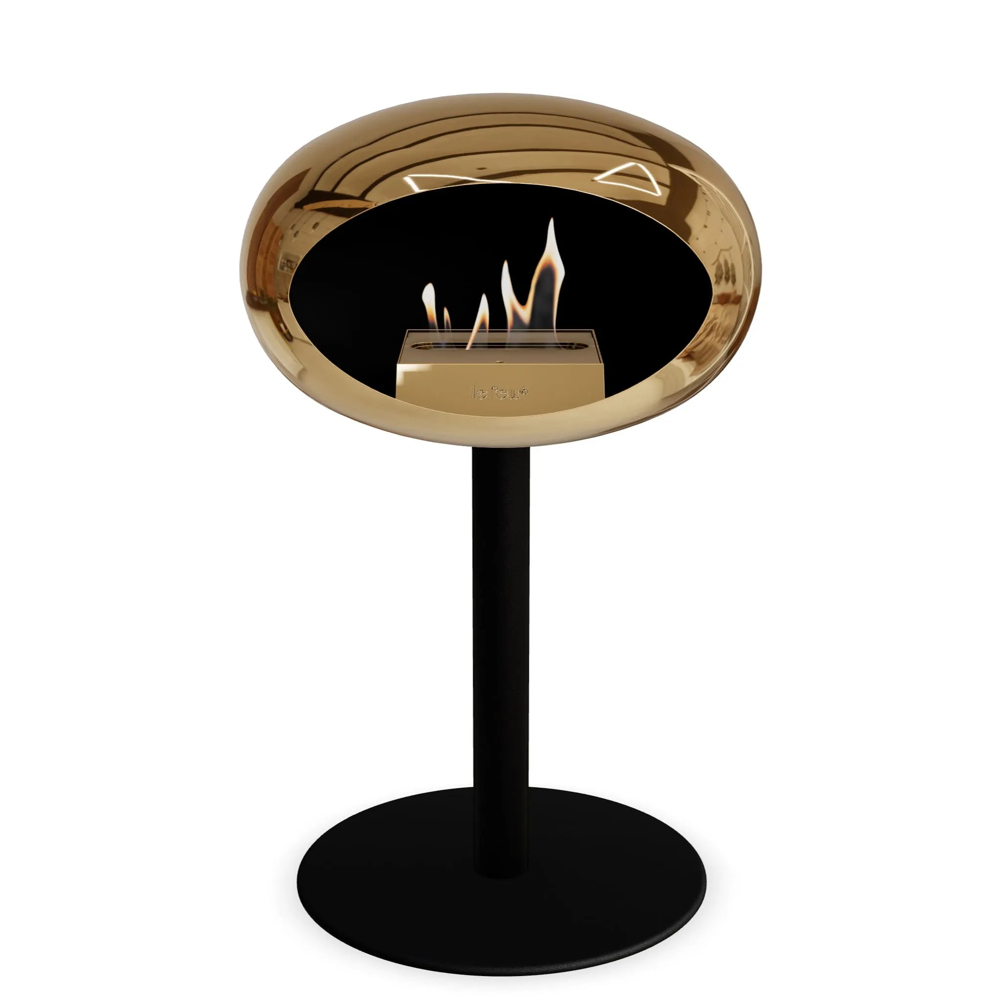  Le Feu Steel Low Dome <br>Chromed Rose Gold Nüline Distribution Fireplaces art-noise.myshopify.com le-feu-steel-low-dome-br-chromed-rose-gold
